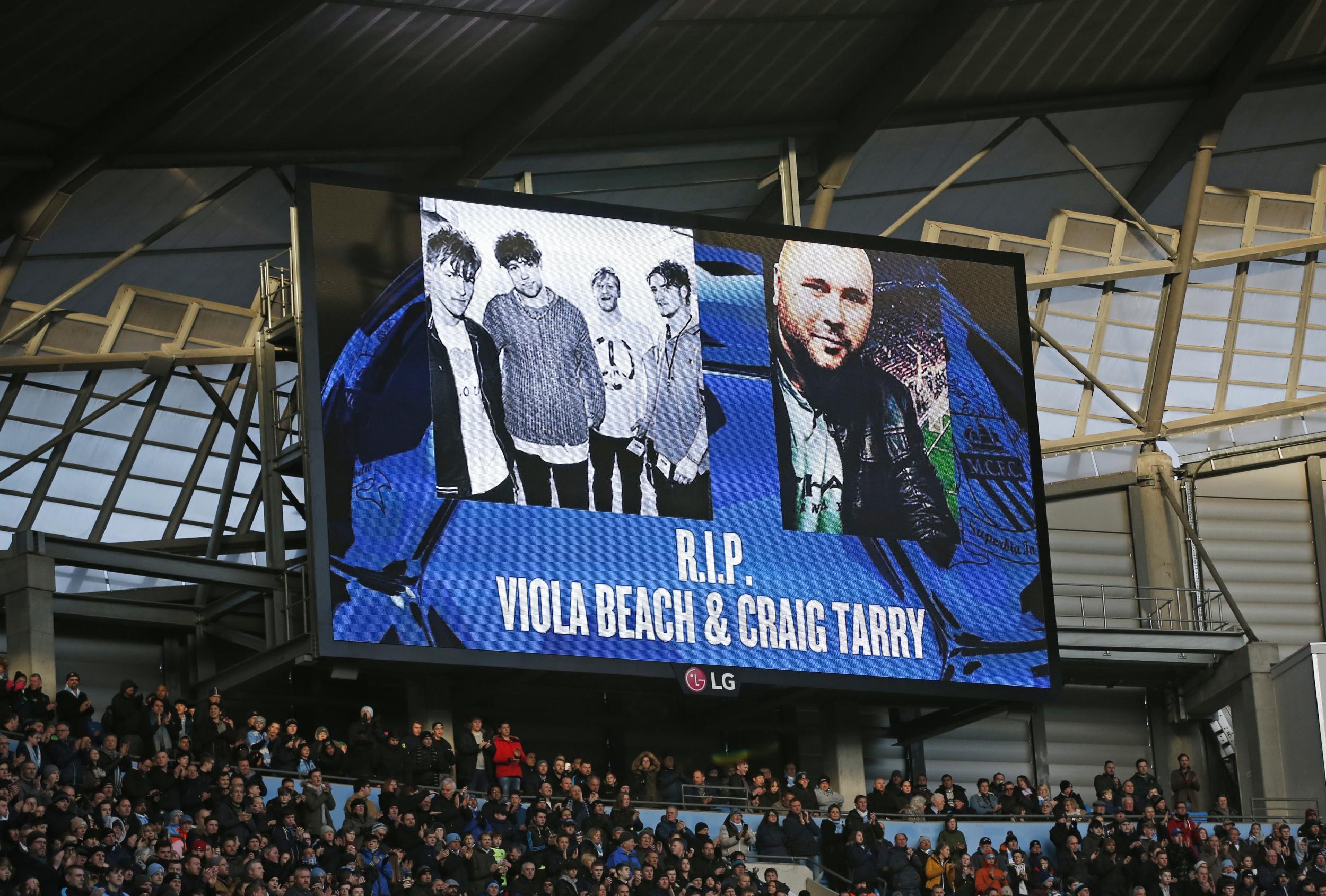 Remembering the car crash victims at Manchester City v Tottenham Hotspur football match