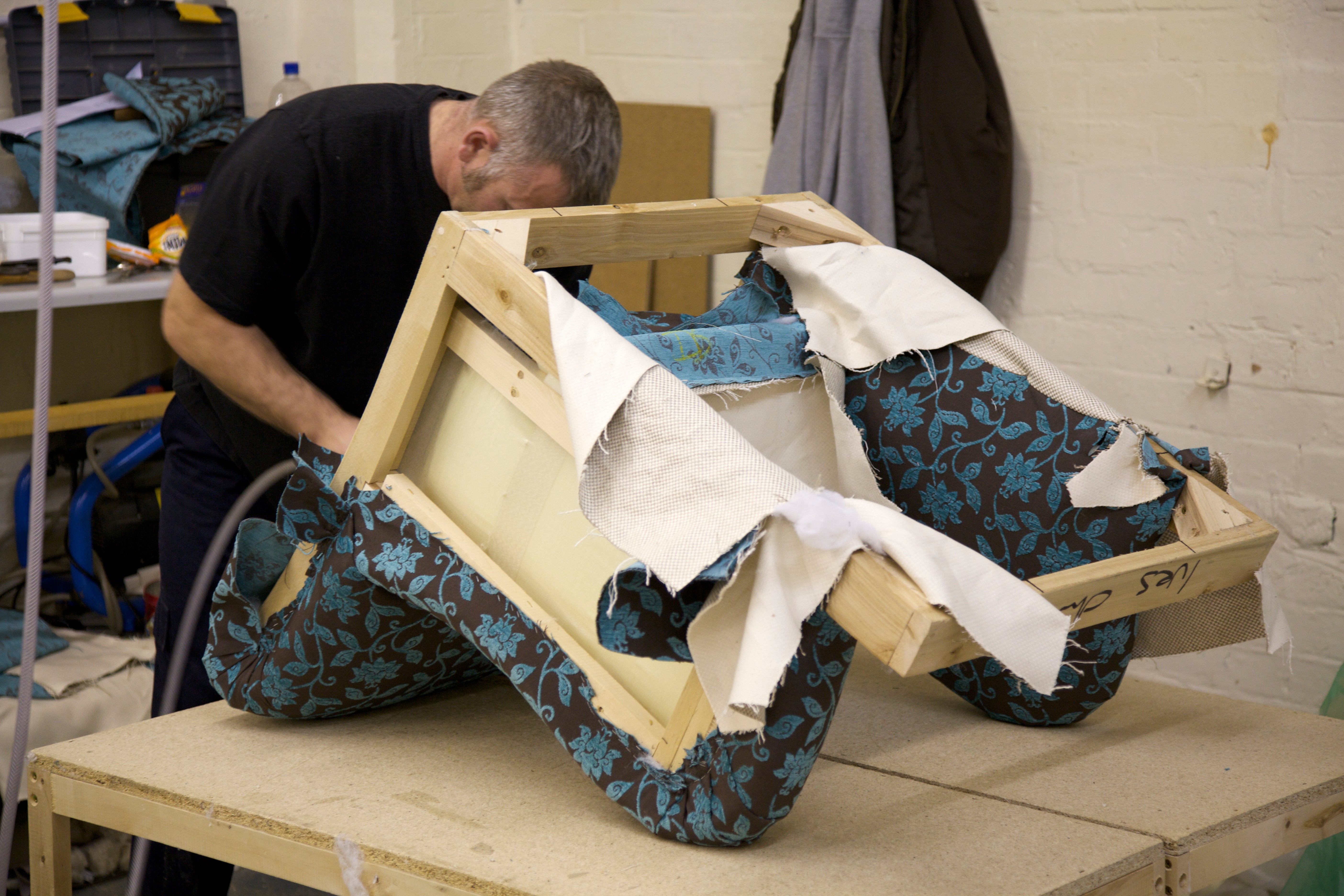 Attention to detail: a Sofa Workshop maker at work