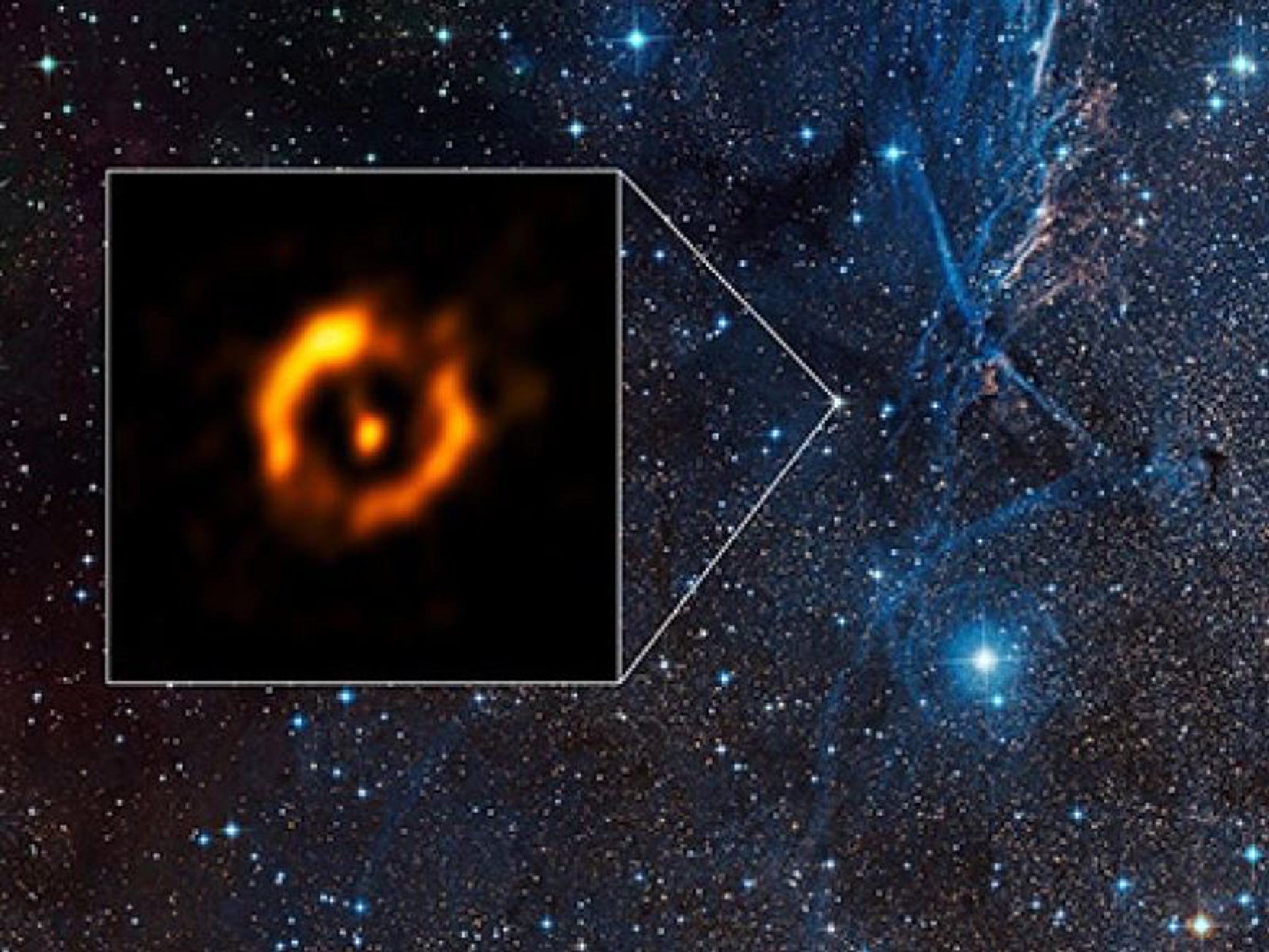 The Very Large Telescope Interferometer at ESO’s Paranal Observatory in Chile has obtained the sharpest view ever of the dusty disk around an ageing star.