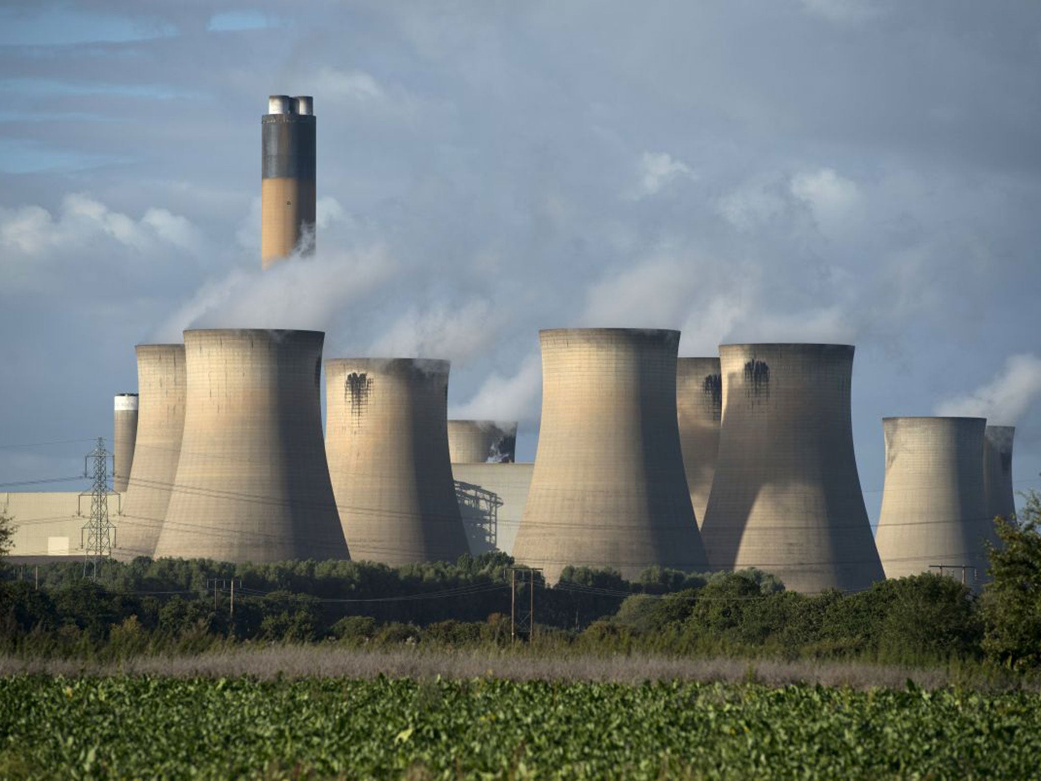 The Drax power station near Selby. Government estimates suggest all remaining coal plants will be economically unviable in least than five years