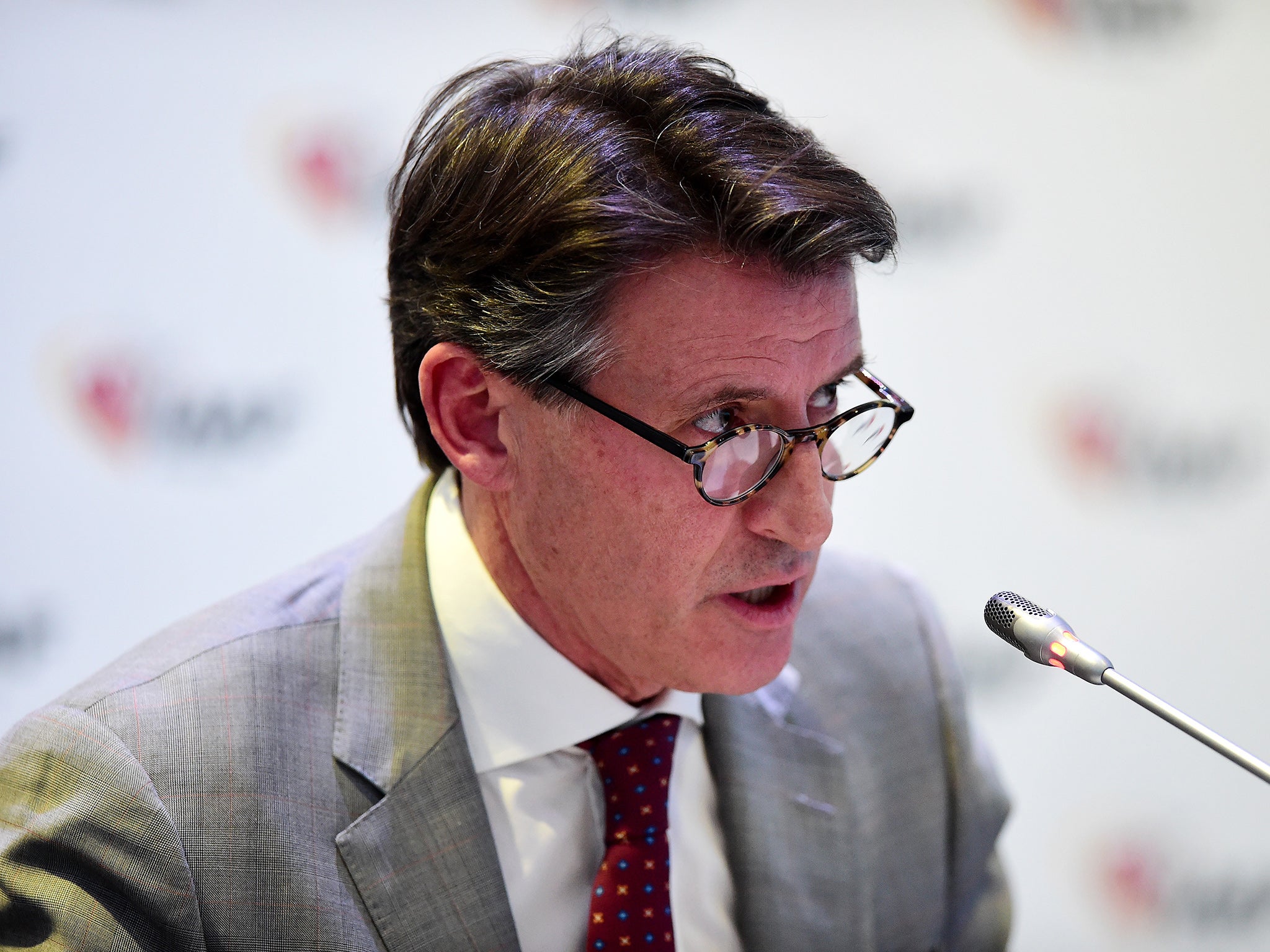 IAAF president Sebastian Coe