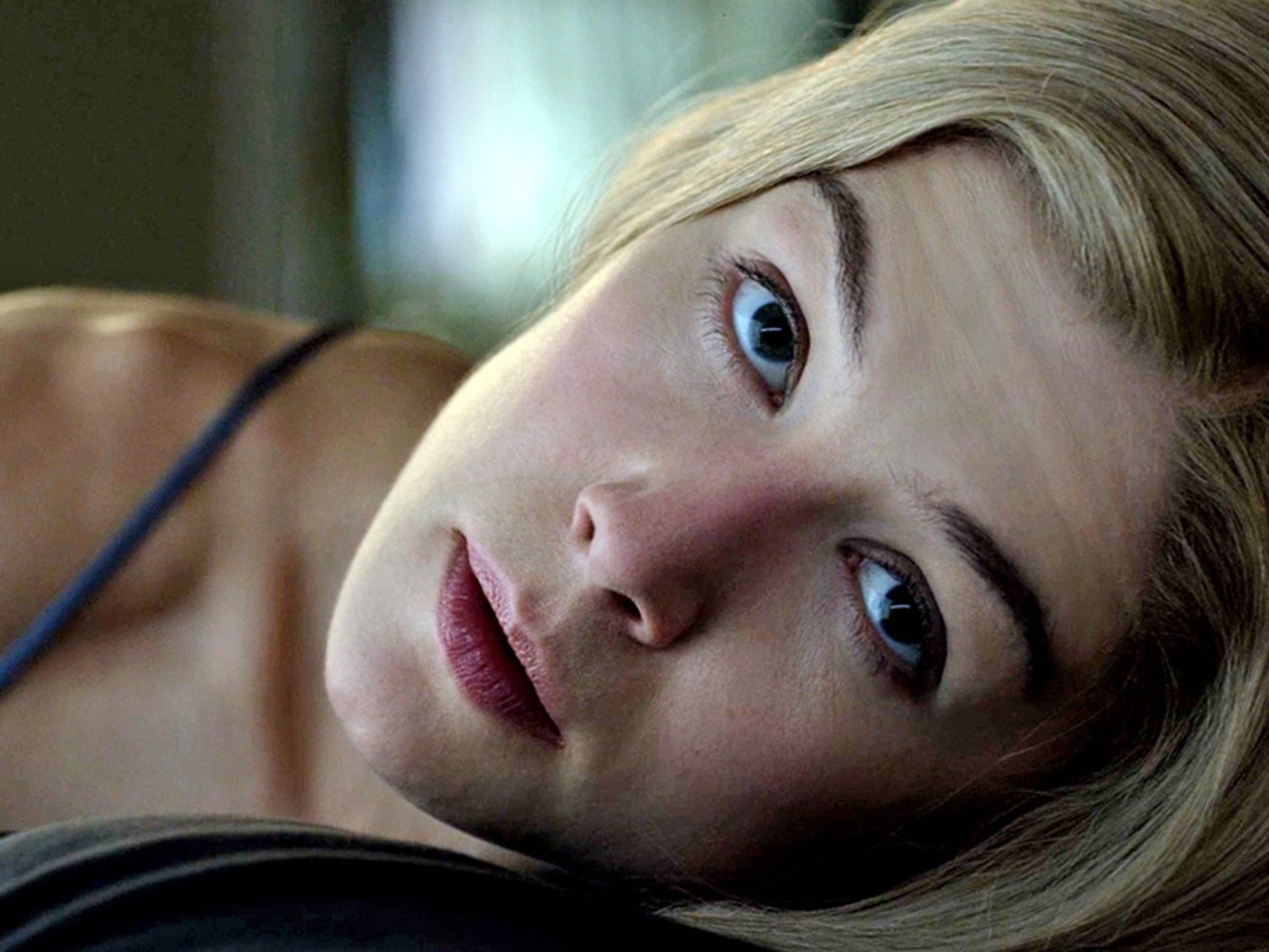 Femme Fatale: Rosamund Pike as deadly Amy Dunne in the screen adaptation of Gillian Flynn’s novel Gone Girl