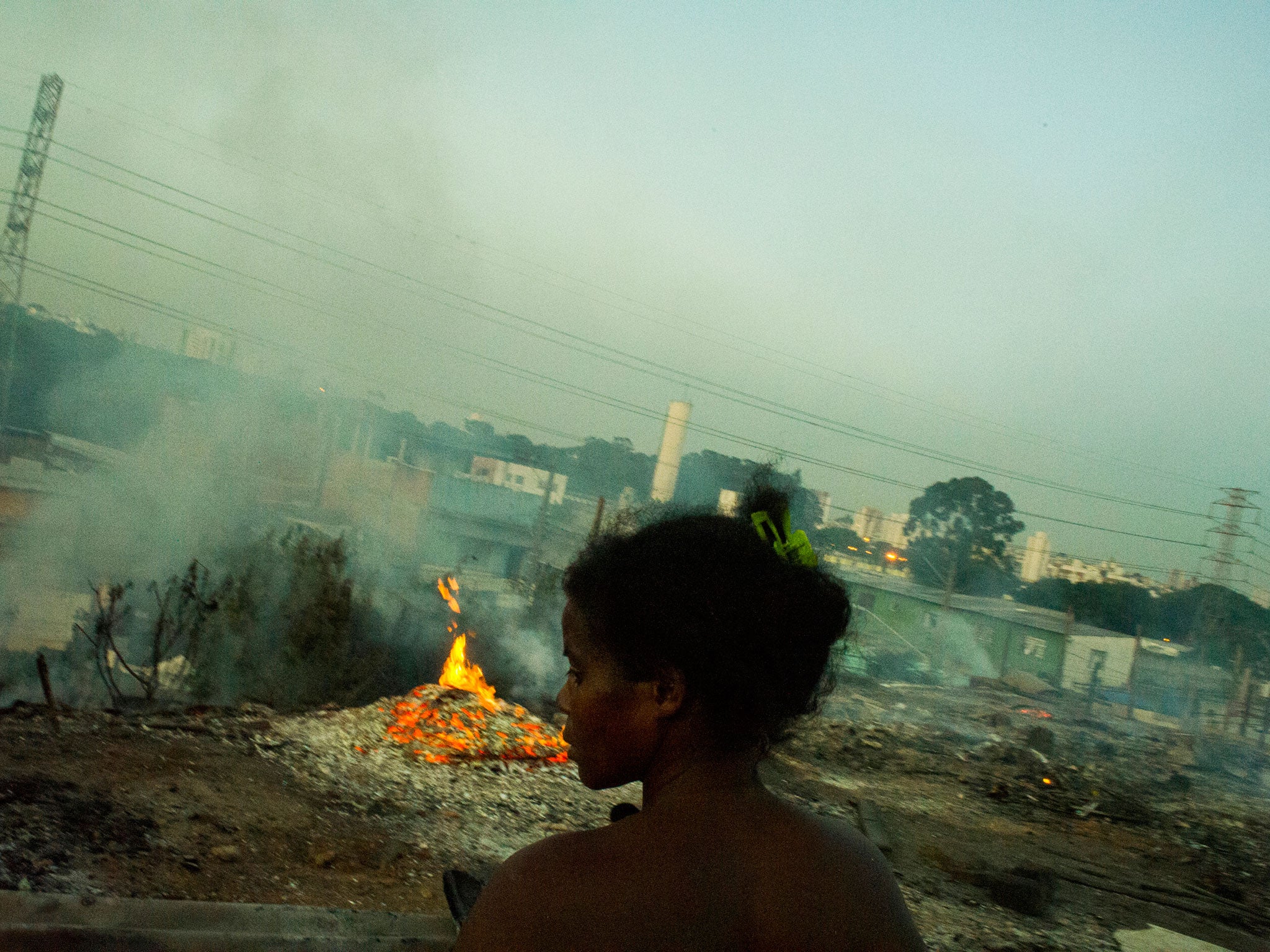 On 14 November 2012, 600 people living in a favela in east Sao Paulo lost their homes to a fire