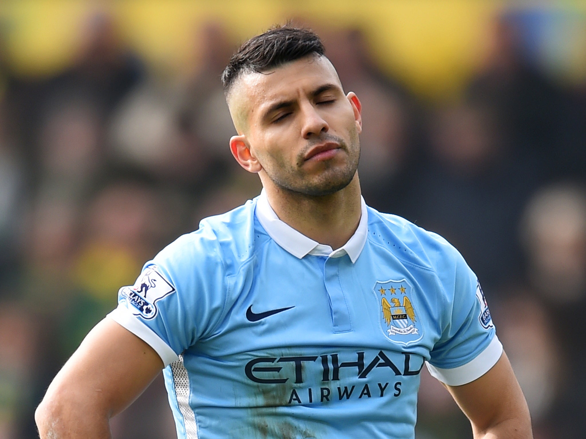 Manchester City striker Sergio Aguero