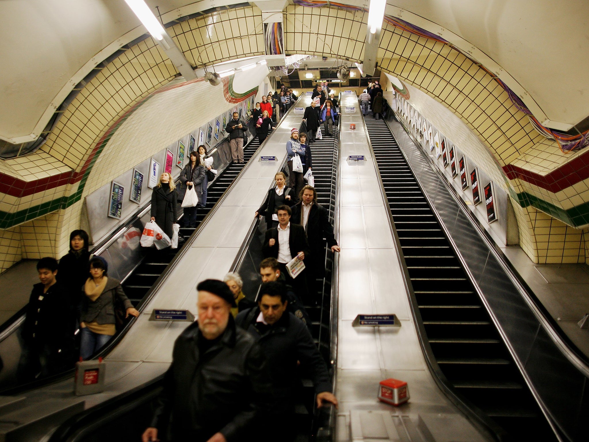 Until now convention on the escalator has been that travellers stand on the right side, allowing others to walk up the left