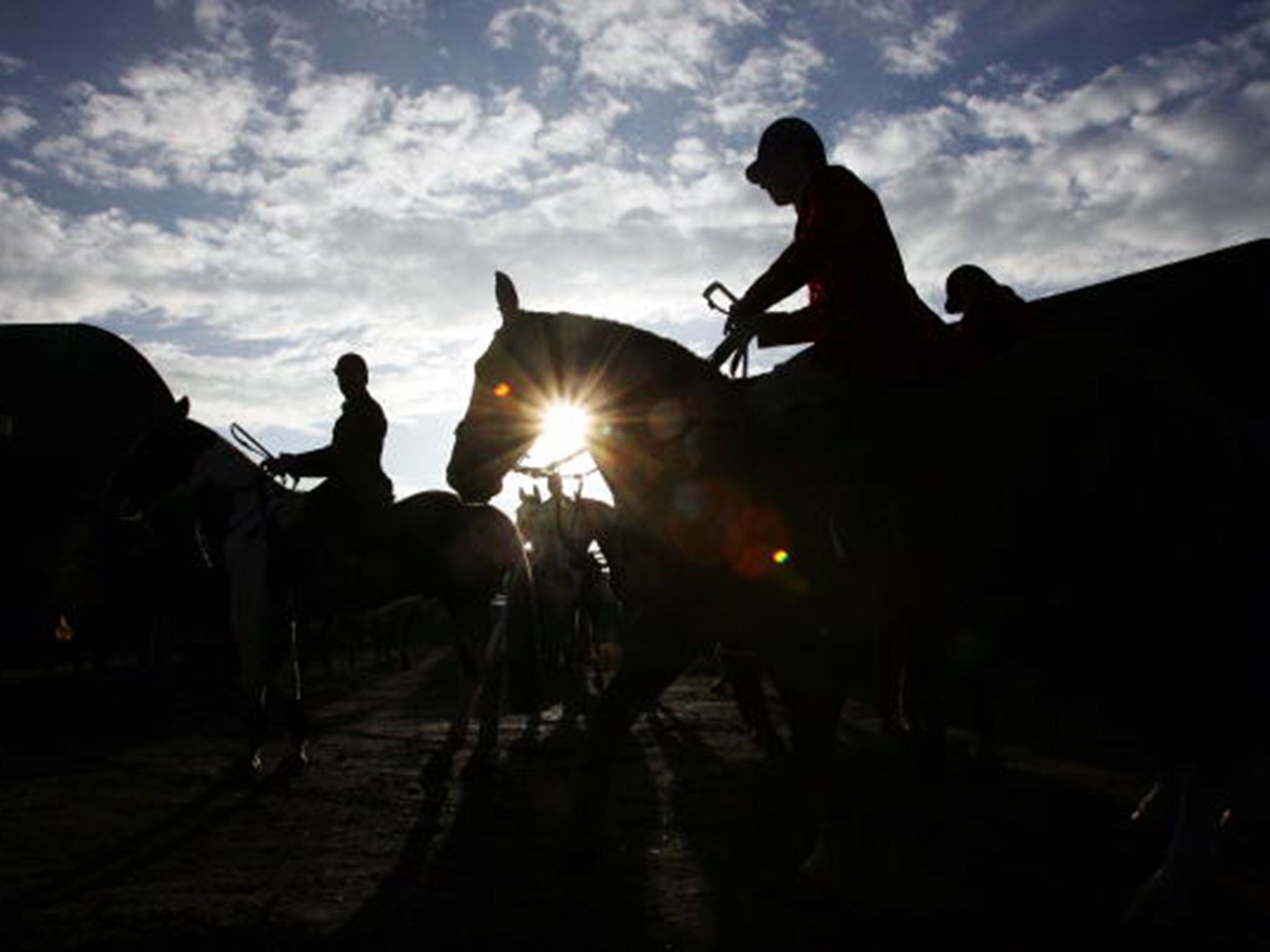 Huntsmen take part in the Belvoir Hunt