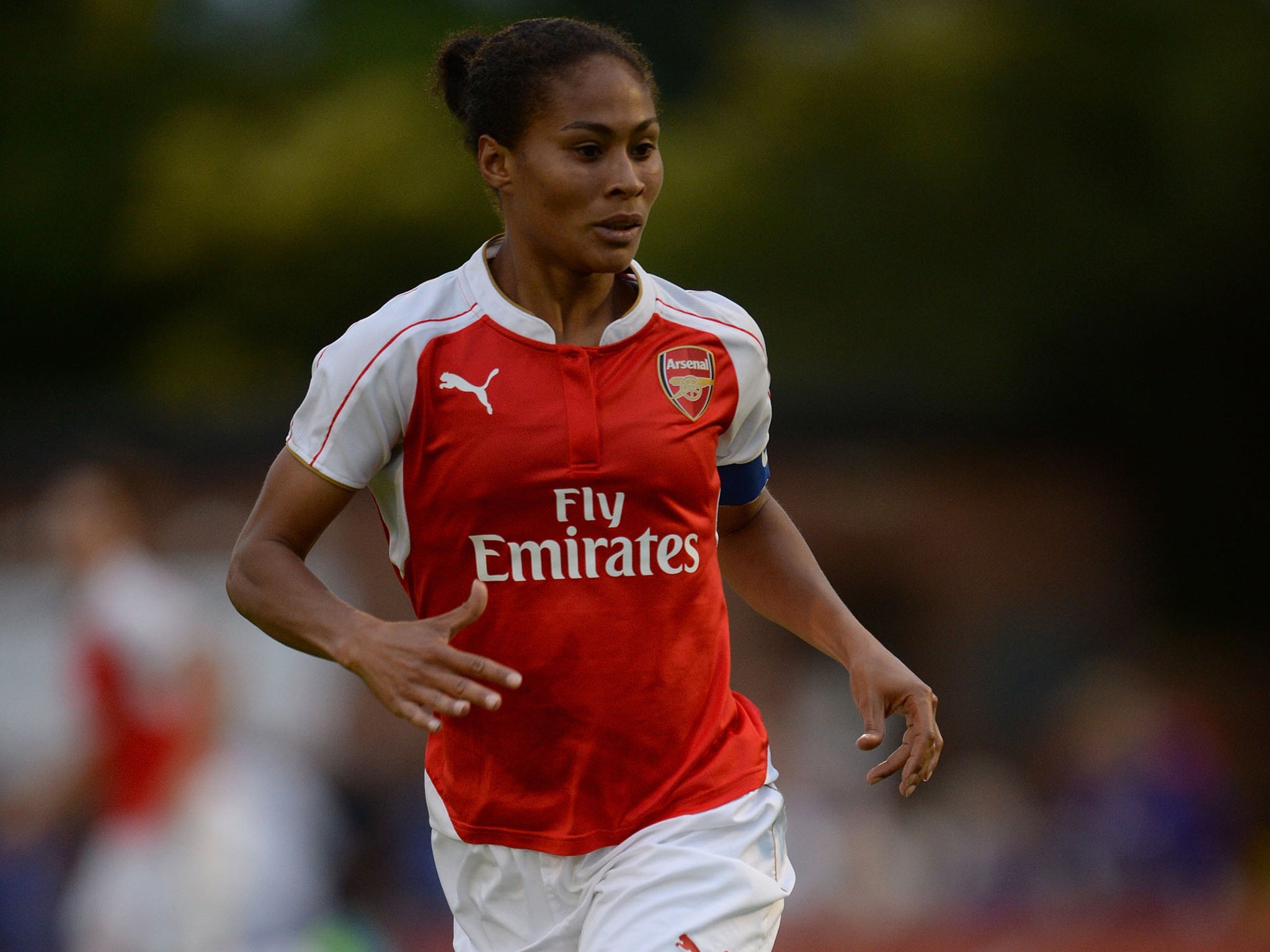 Arsenal striker Rachel Yankey hosts Footy Pups