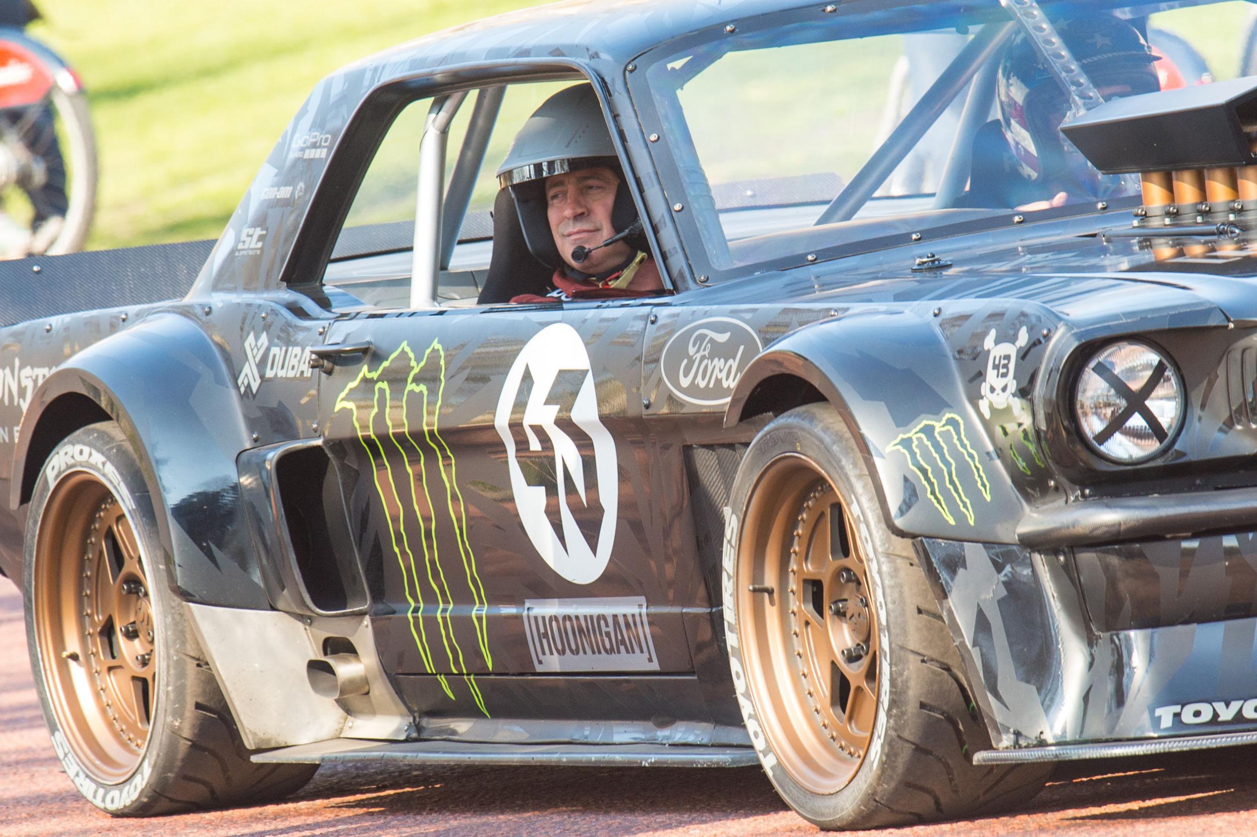 Matt LeBlanc during filming of BBC Top Gear in Westminster