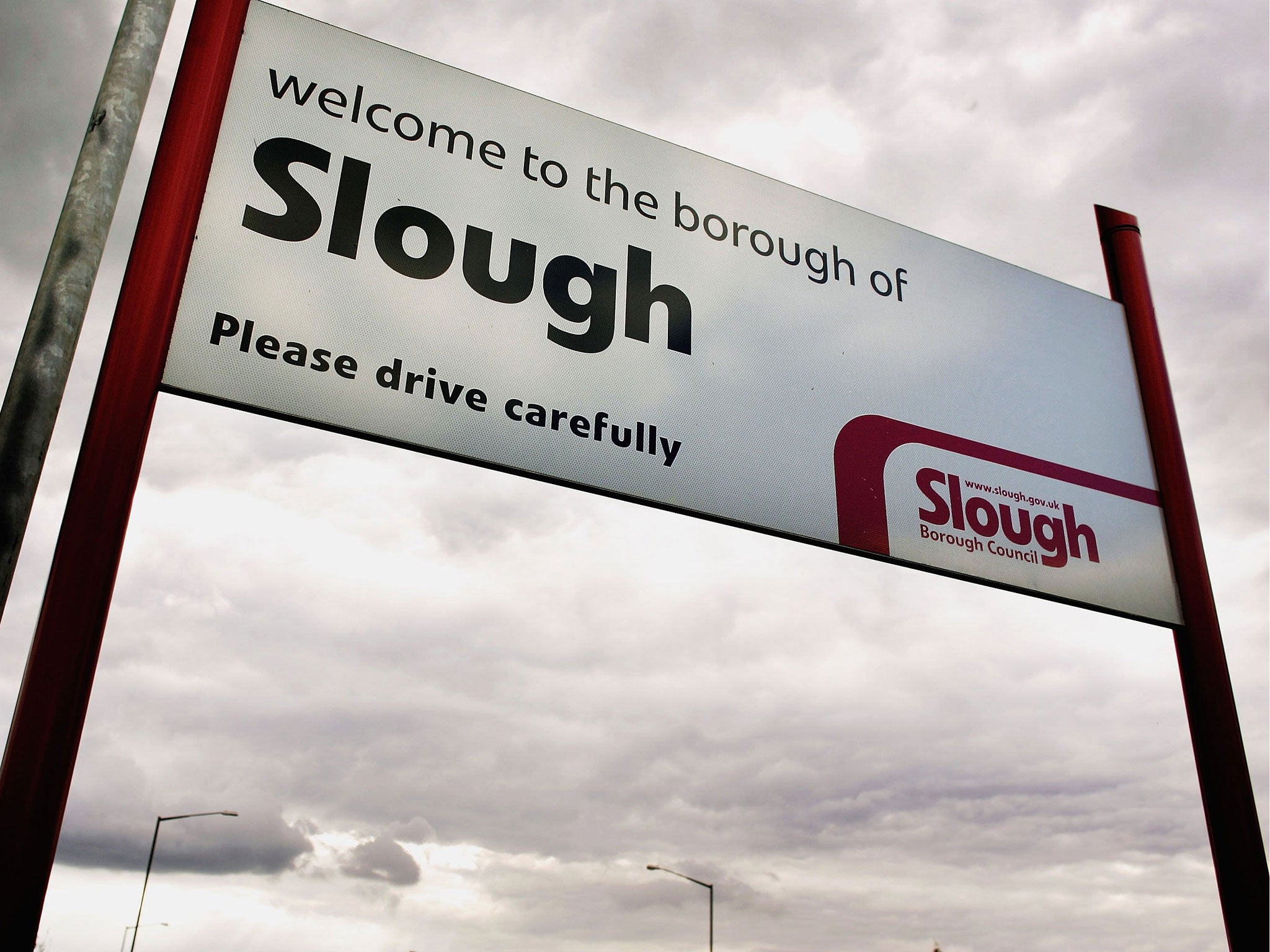 The town was the subject of John Betjeman's poem Slough, which begins: 'Come friendly bombs and fall on Slough! / It isn't fit for humans now'