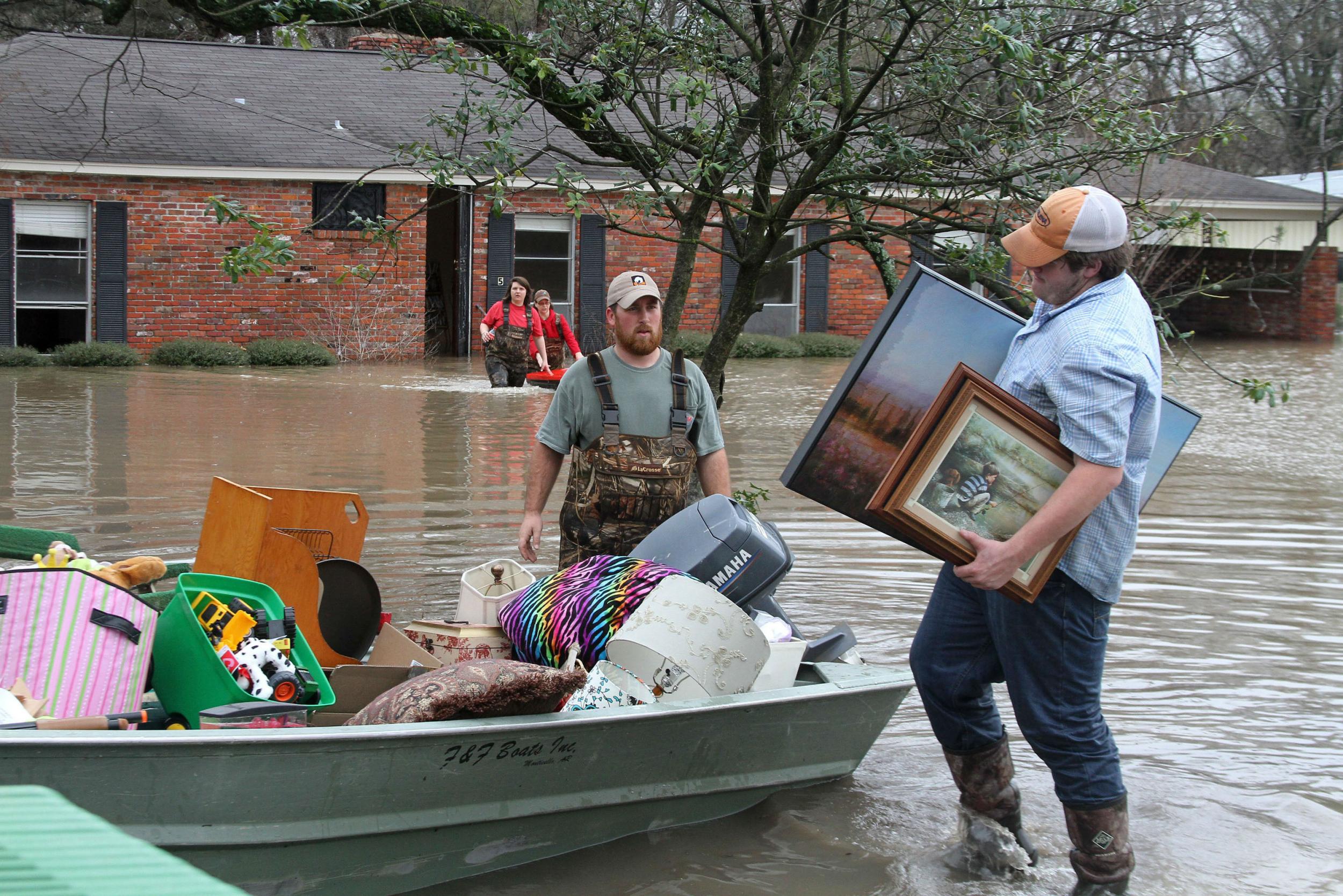 Heavy rain, strong winds and tornados ravaged states in the south