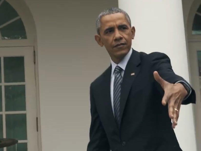 Barack Obama freestyles with Hamilton creator Lin-Manuel Miranda at the White House