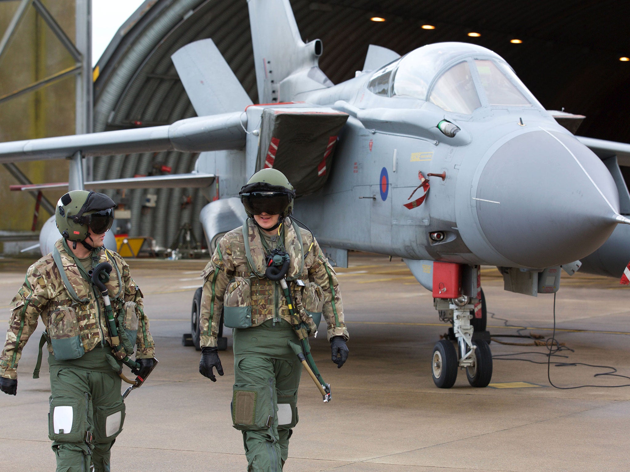 British servicemen at RAF Marham in Norfolk (file photo)