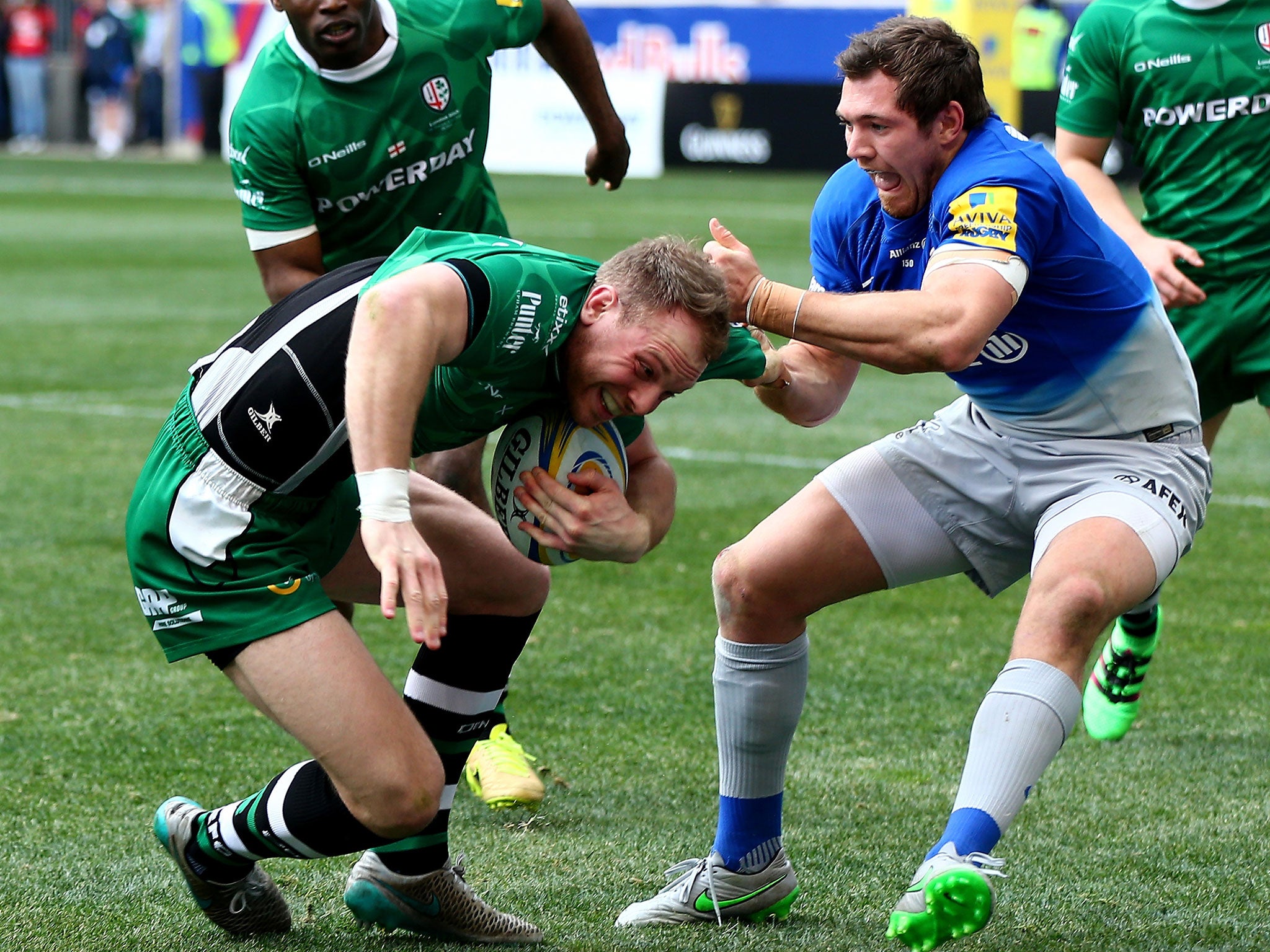 Alex Goode in action for Saracens against London Irish