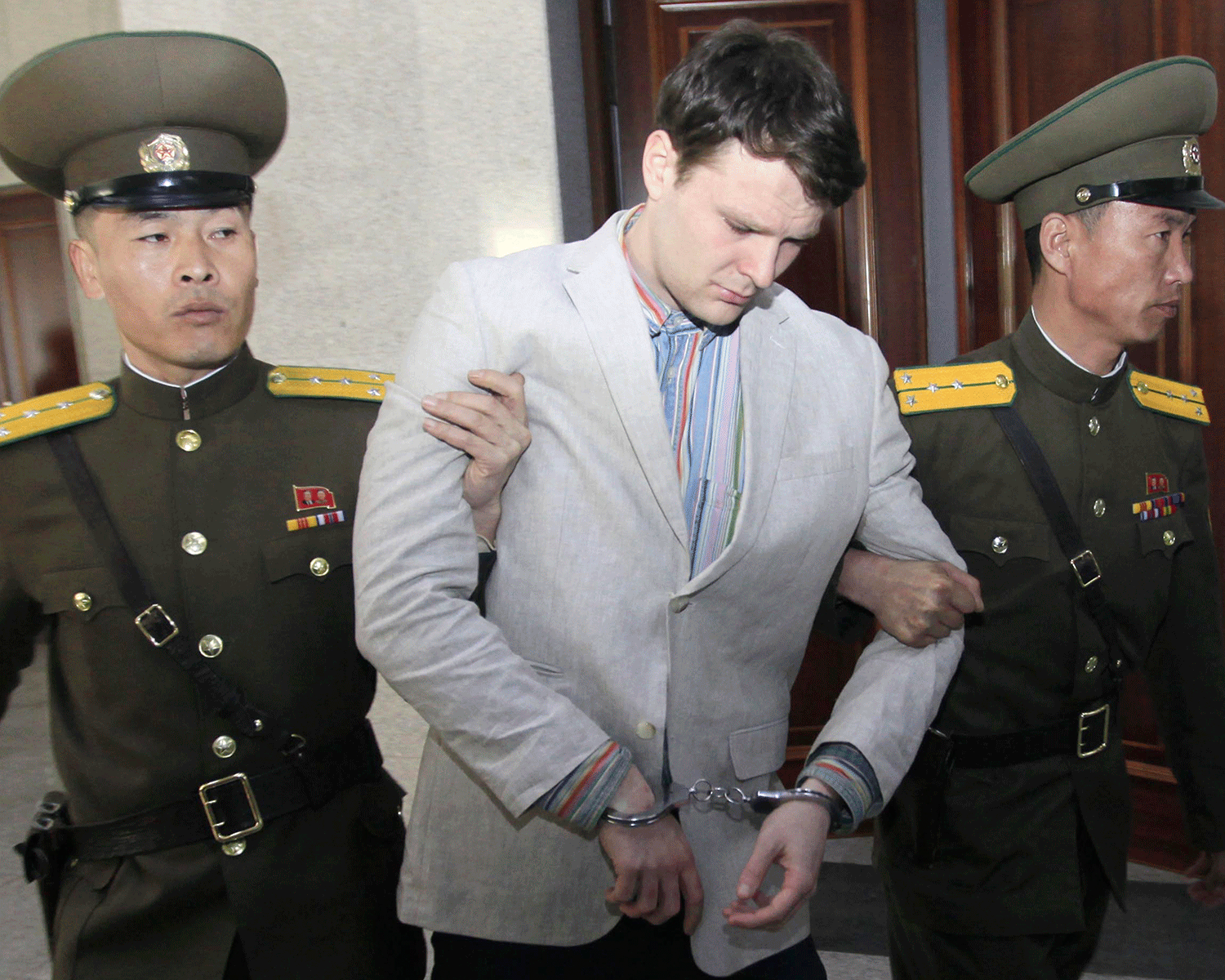 &#13;
Otto Warmbier, a 21-year-old University of Virginia undergraduate student from Ohio, was sentenced to 15 years of hard labour &#13;