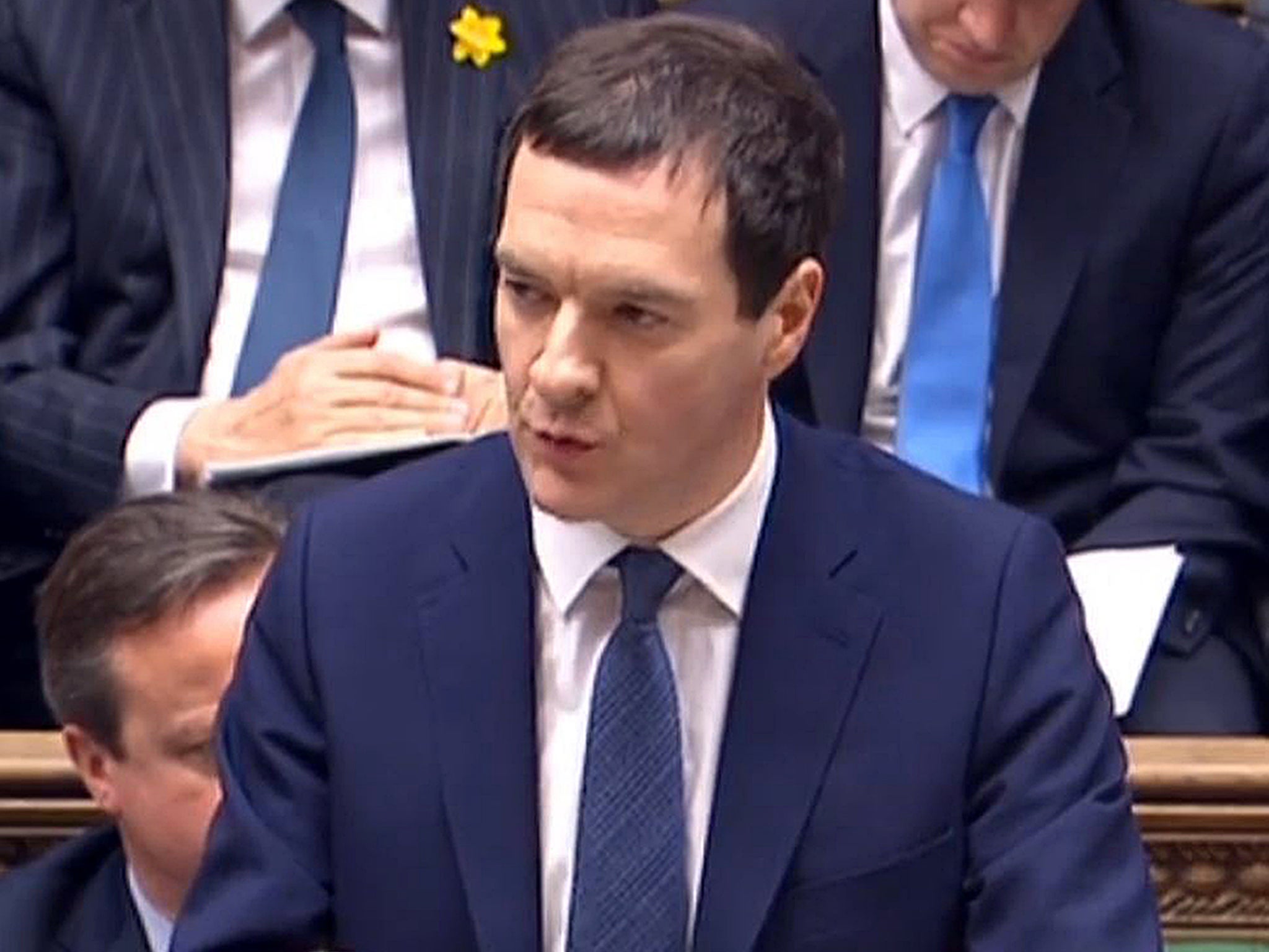 Chancellor of the Exchequer George Osborne delivers his Budget statement to the House of Commons