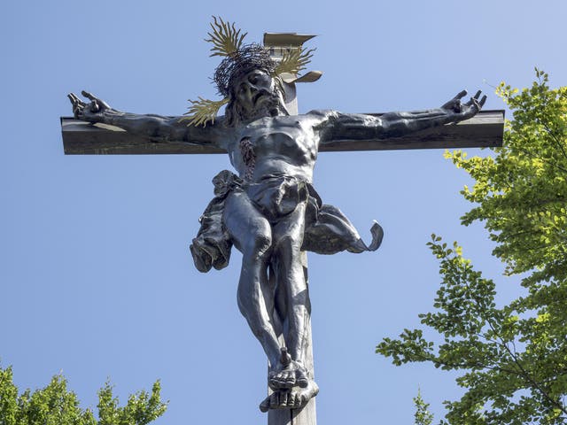 Since the evidence from antiquity doesn’t provide a clear answer as to whether Jesus was nailed or tied to his cross, it’s tradition that dictates this common depiction.