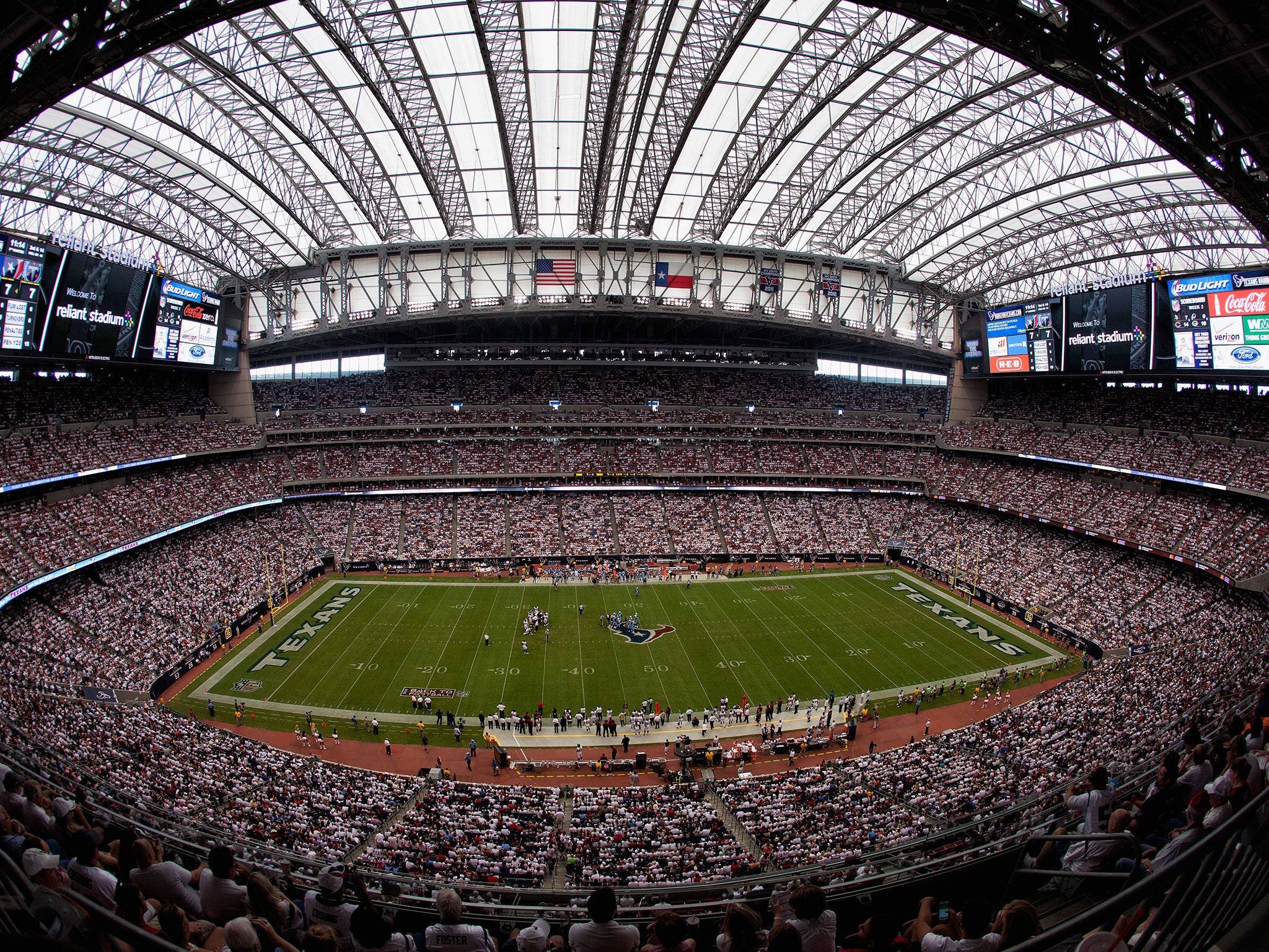 A view of the NRG Stadium in Houston, where the 'Final Four' will meet in this year's tournament