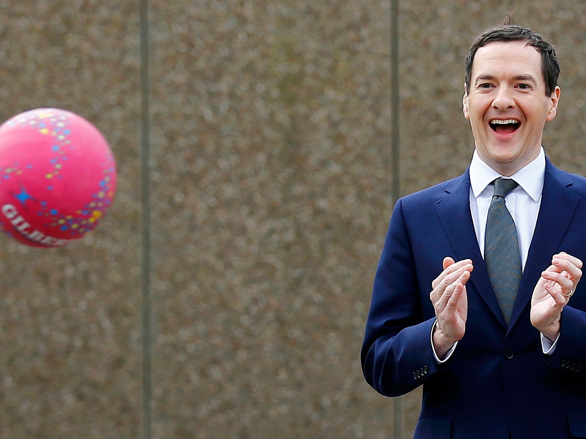 George Osborne watching a netball lesson at St Benedict’s Primary School in Garforth, Leeds