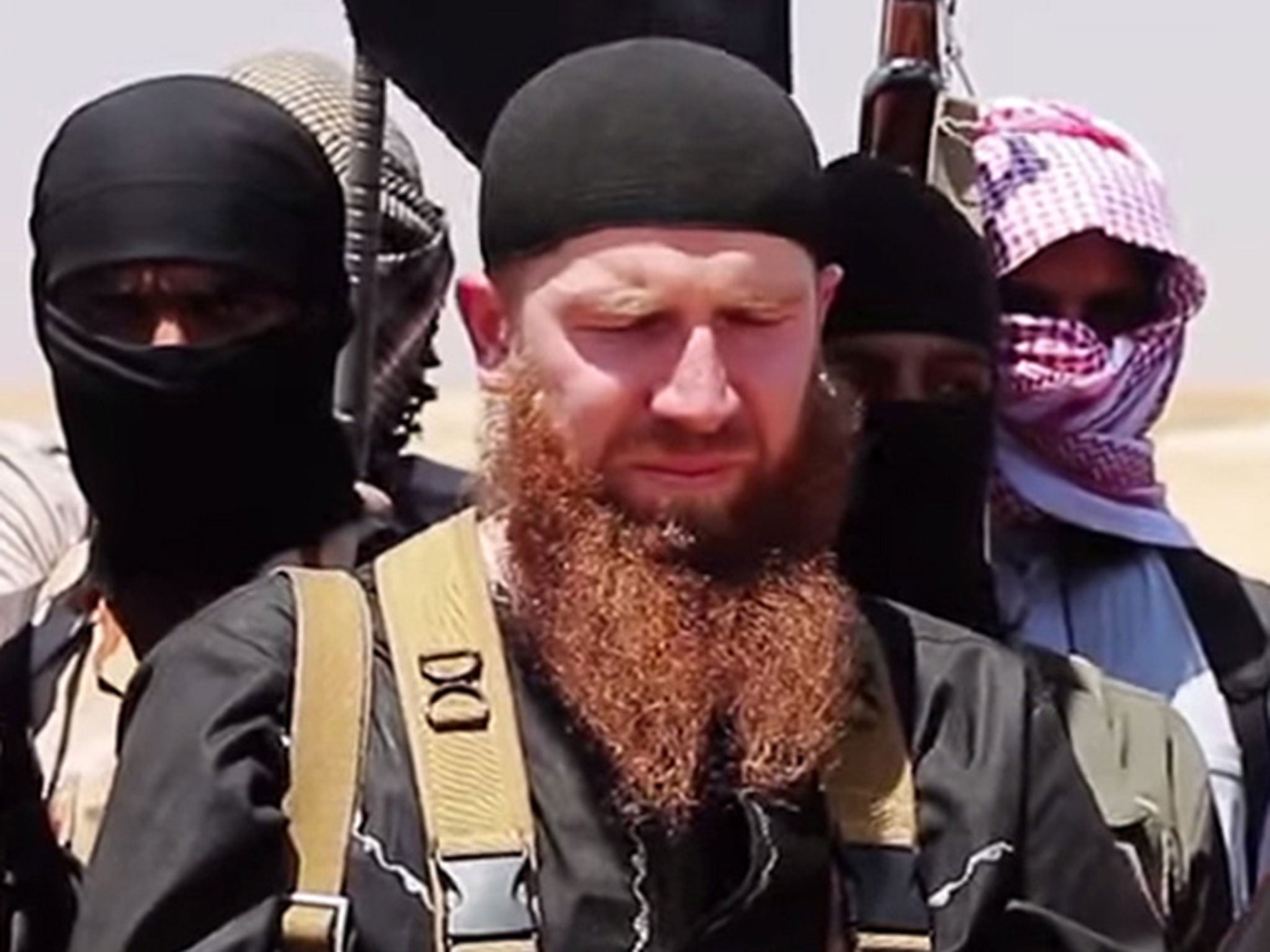 Abu Omar al-Shishani at an unknown location in Syria