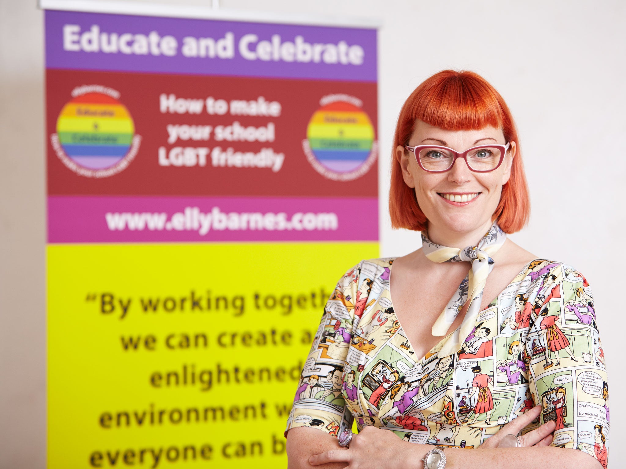 Music teacher Elly Barnes eradicated homophobia in her school