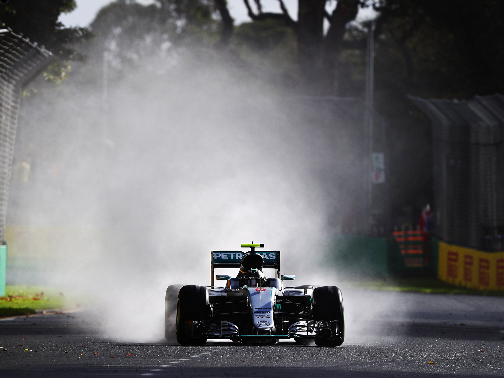 Nico Rosberg crashed out of second practice