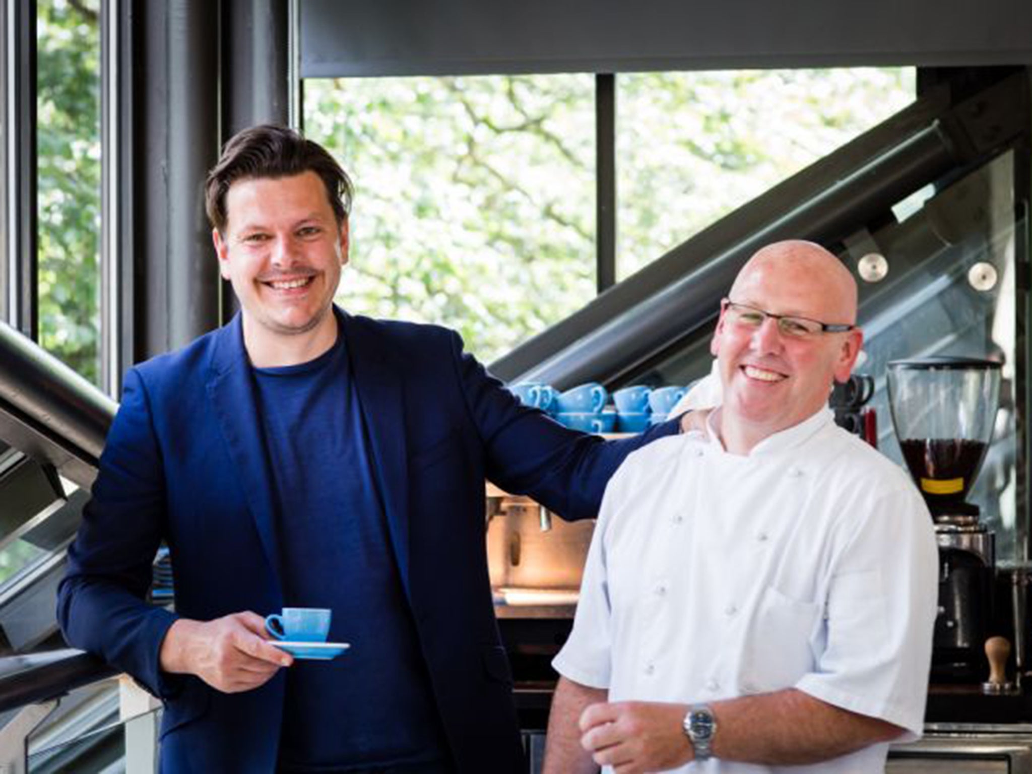 Andrei Lussmann and his head chef Nick McGeown