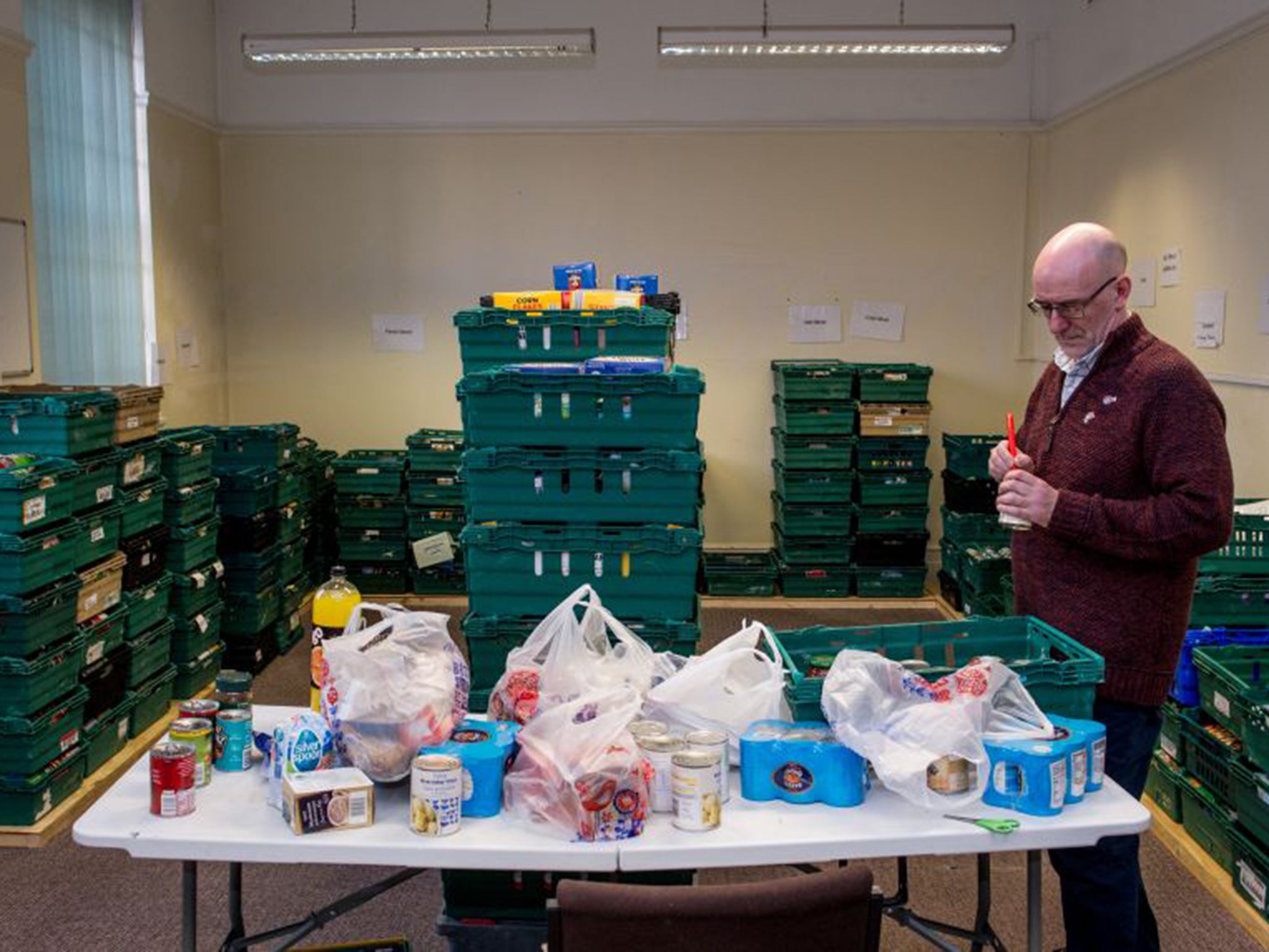 &#13;
Food bank usage has soared &#13;