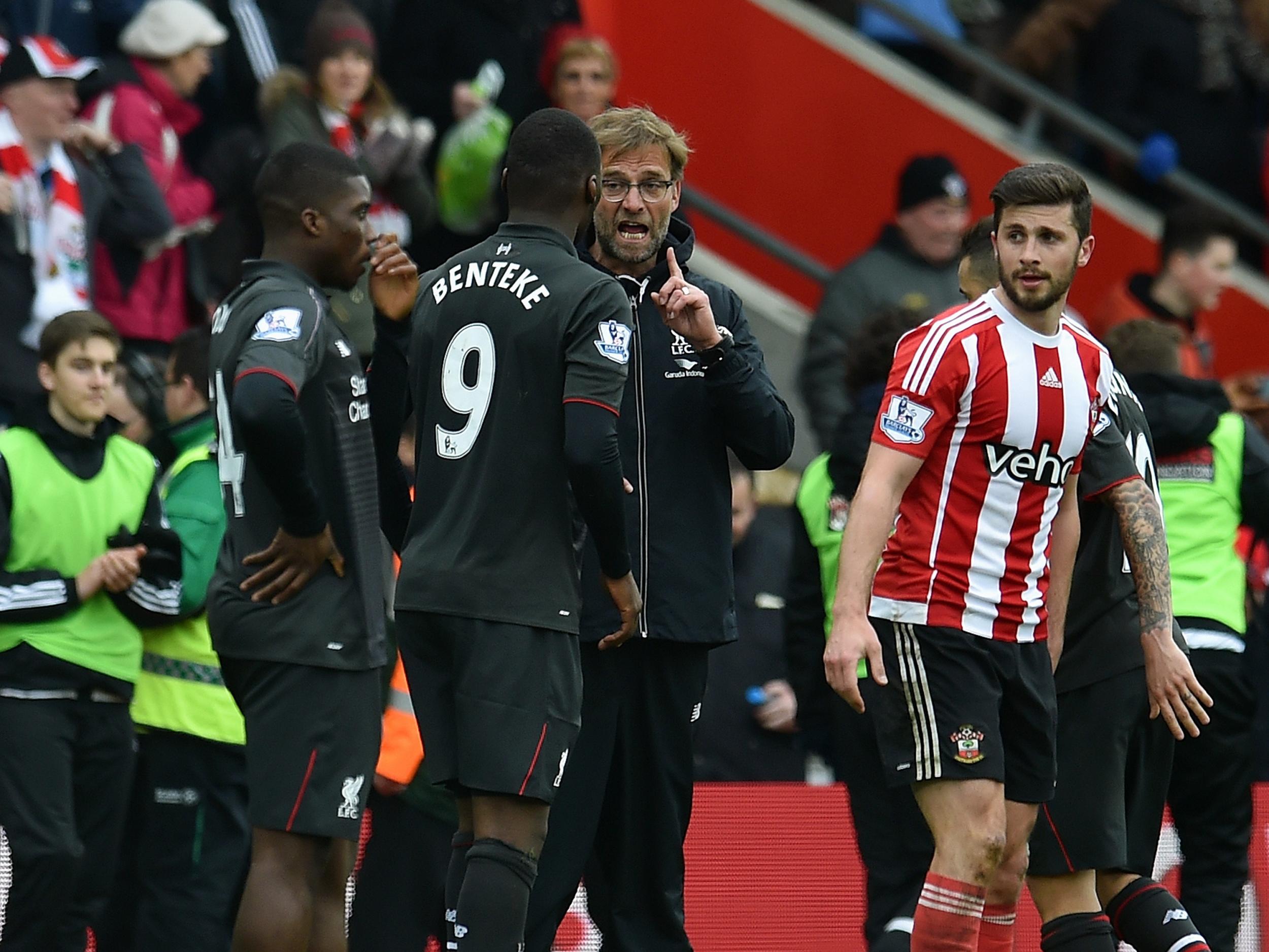 Jurgen Klopp and Christian Benteke discuss the Belgian's performance at Southampton