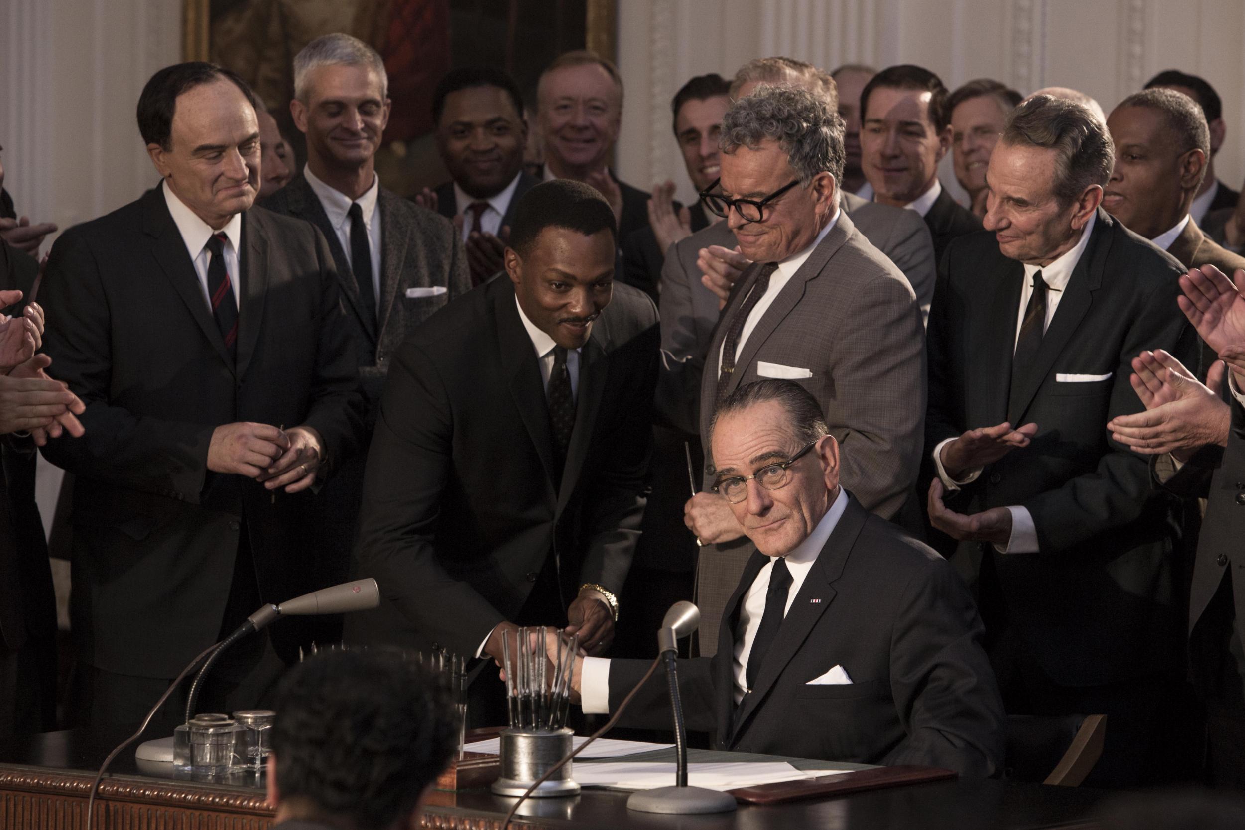 All the Way stars Bryan Cranston as President Lyndon B Johnson