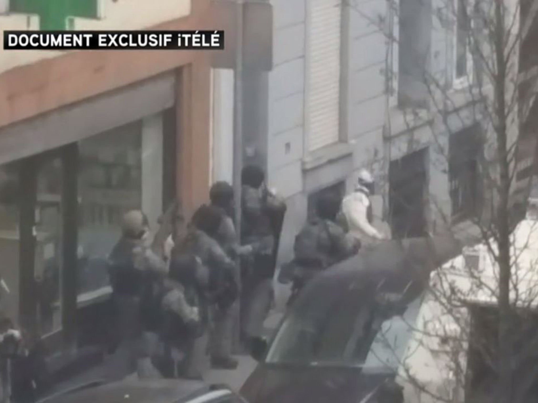 Abdeslam attempting to flee police marksmen in Brussels