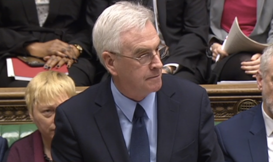 Labour's shadow chancellor John McDonnell says the Government is going about deficit reduction the wrong way