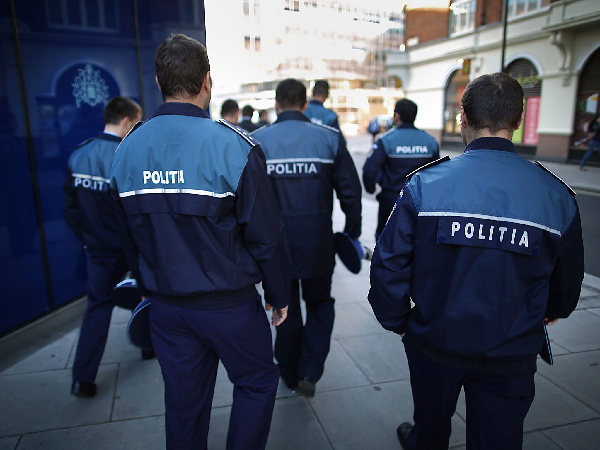 Romanian police on patrol. The country is among the most corrupt countries in the EU