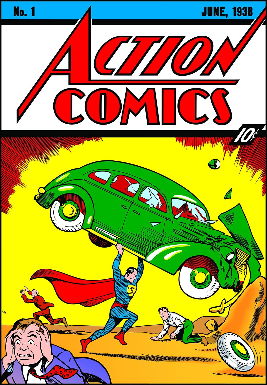 Superman's story started in the 1938 first edition of Action Comics