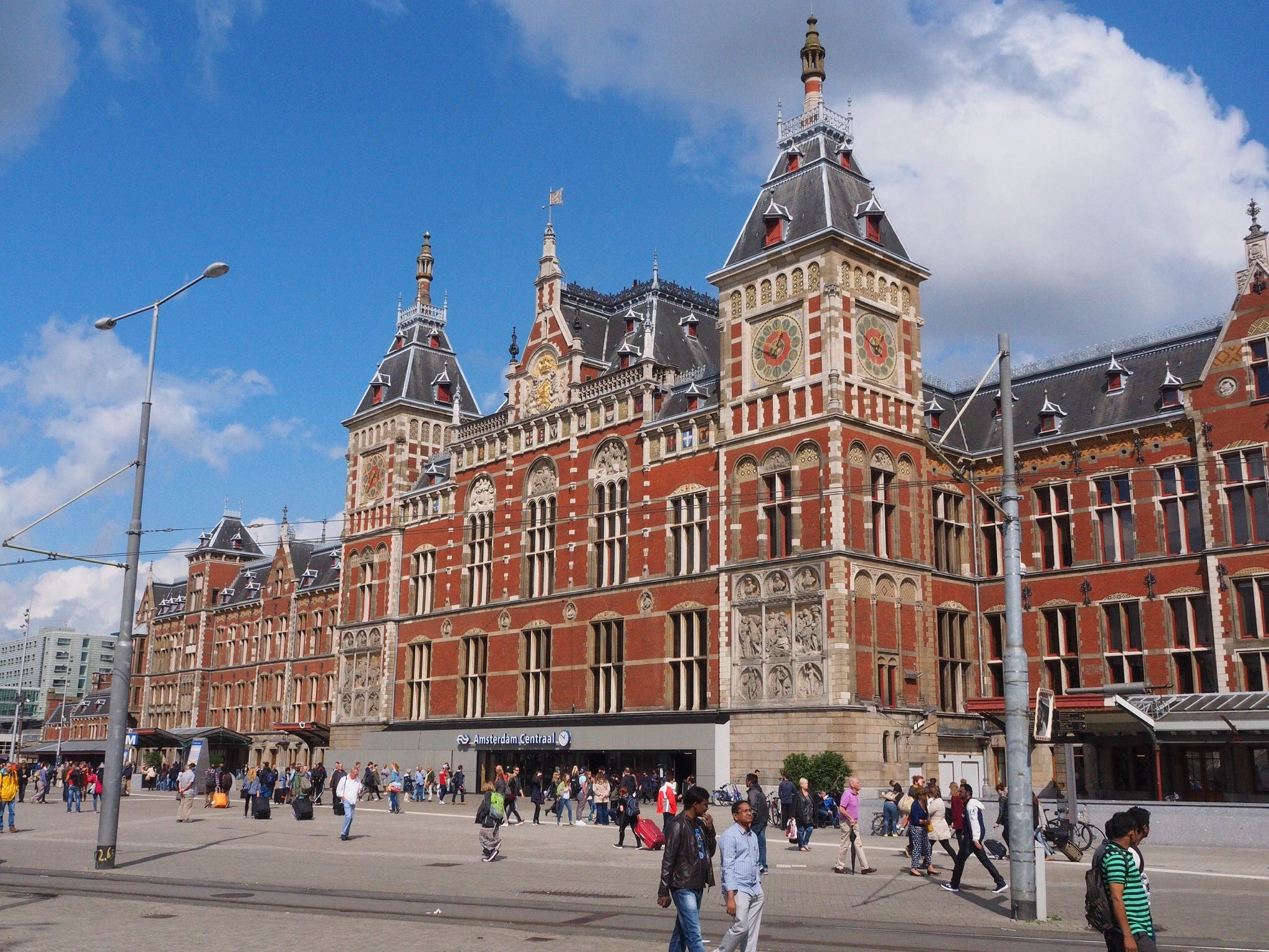 The arrest took place near Amsterdam's central train station