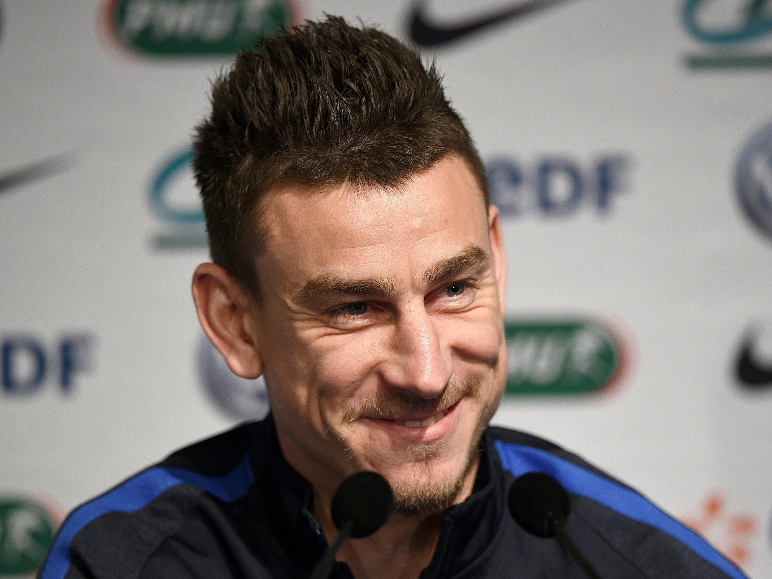 Laurent Koscielny speaks to the media