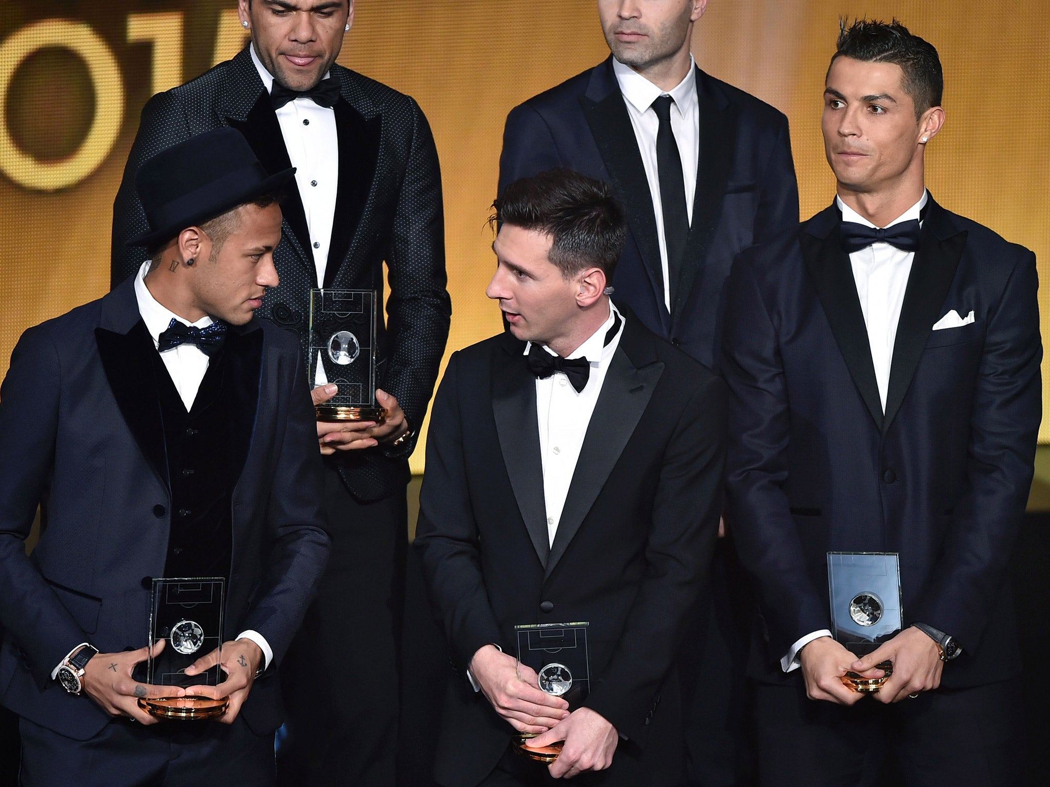 Neymar, Lionel Messi and Cristiano Ronaldo made the Ballon d'Or final shortlist