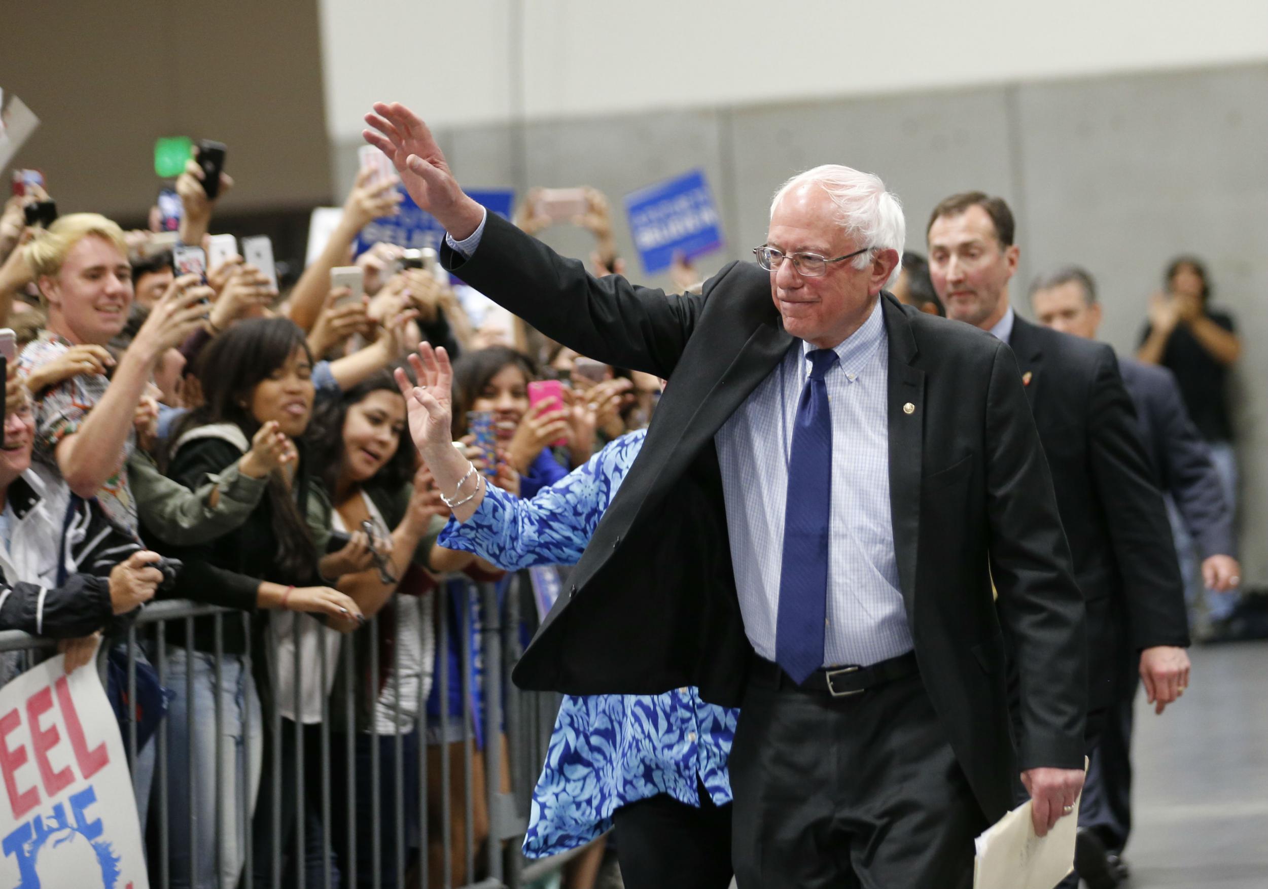 Mr Sanders strikes a strong chord among progressives