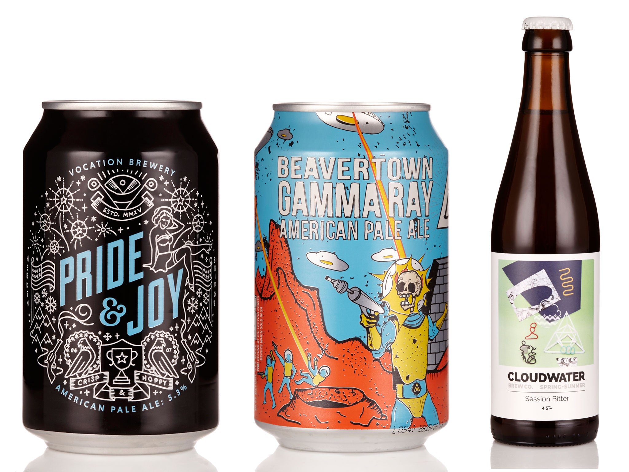 Three to try: Vocation Pride & Joy; Beavertown Gamma Ray; Cloudwater Spring-Summer Session Bitter