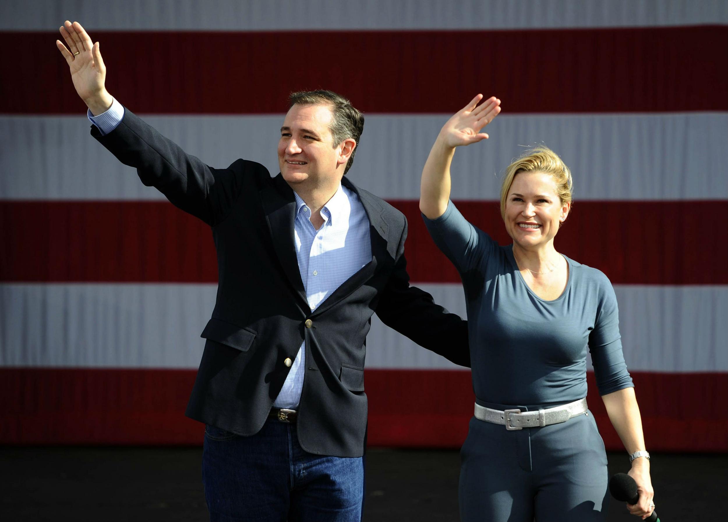 Heidi Cruz told reporters she would continue to focus on the campaign