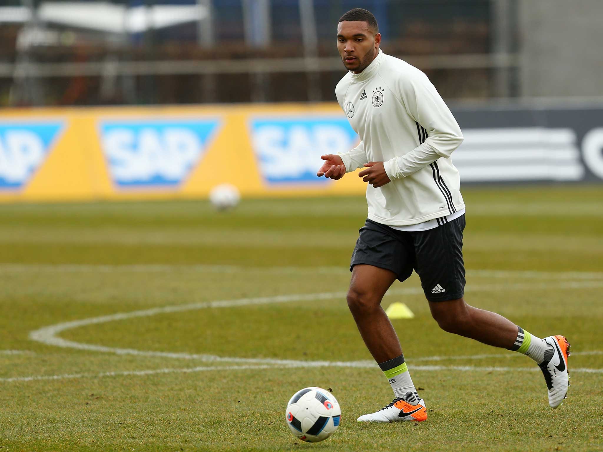 Tah trains yesterday ahead of Germany’s friendlies against England and Italy