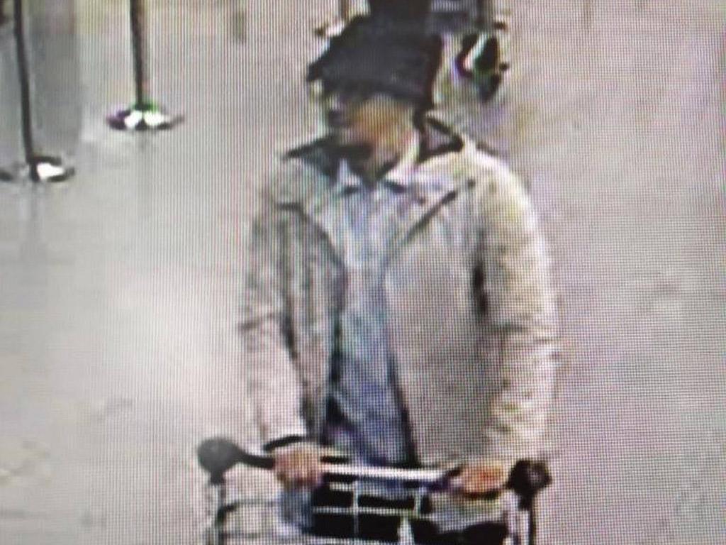 Abrini says he is this man pictured pushing a trolley carrying explosives