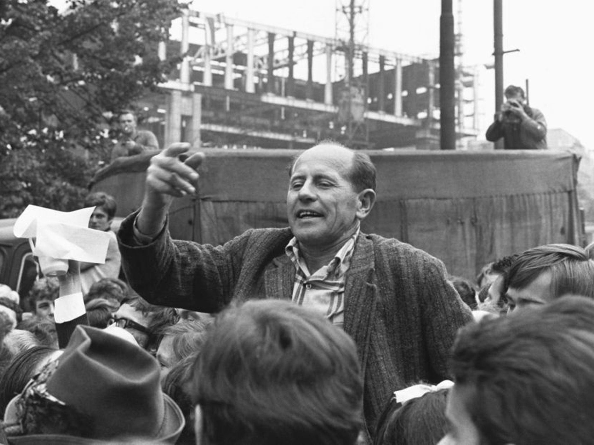 Emil Zátopek took to the streets to denounce the Soviet arrival