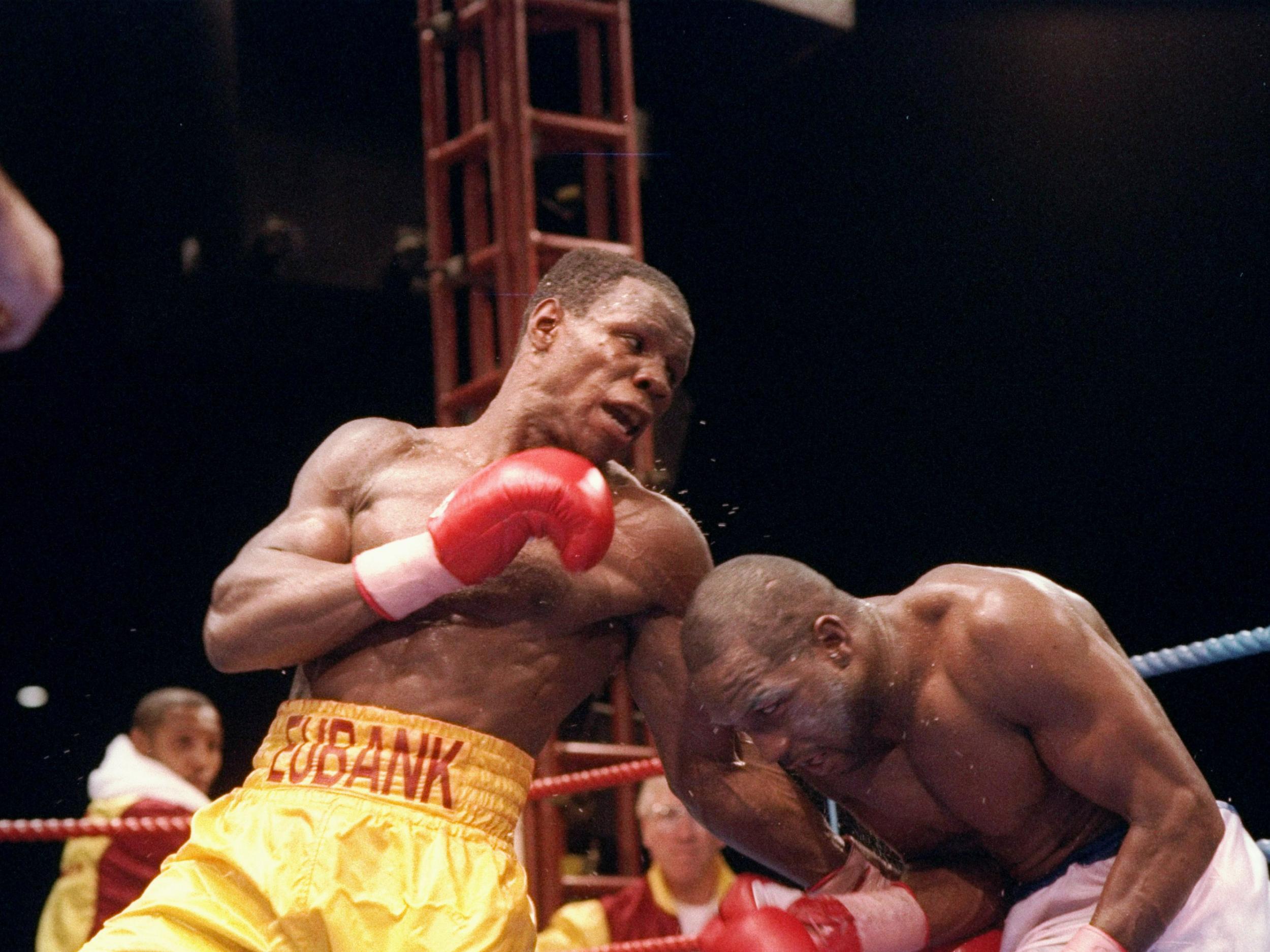 Chris Eubank trades blows with Nigel Benn in 1993