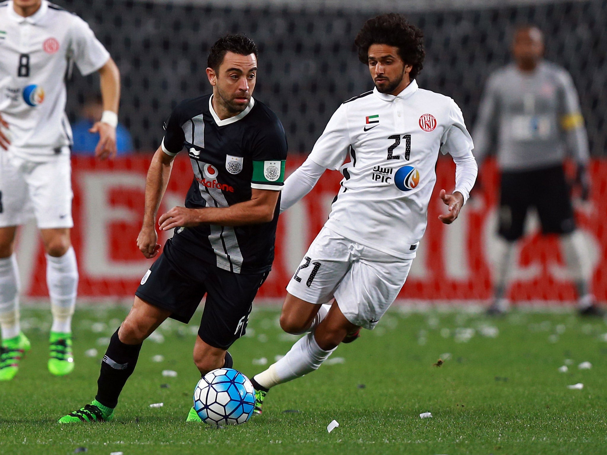 Xavi currently plays for Al-Sadd in Qatar