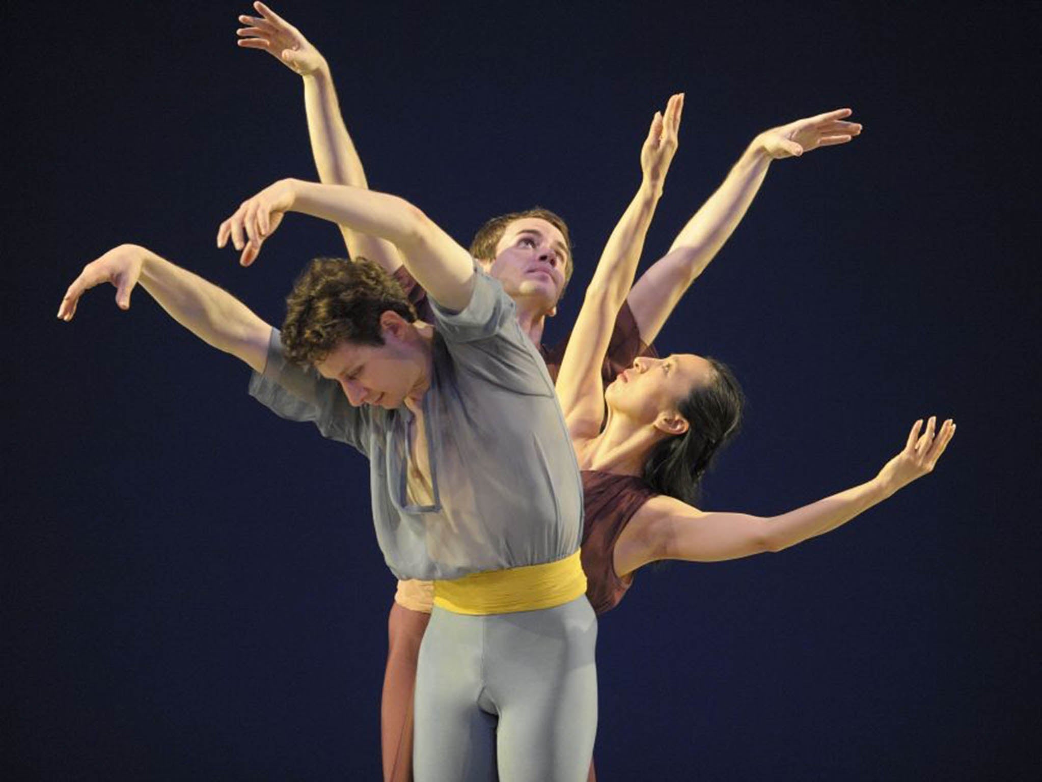 Armed and ready:Mark Morris Dance Company performing ‘L’allegro, Il Penseroso, Il Moderato’ at the London Coliseum in 2010