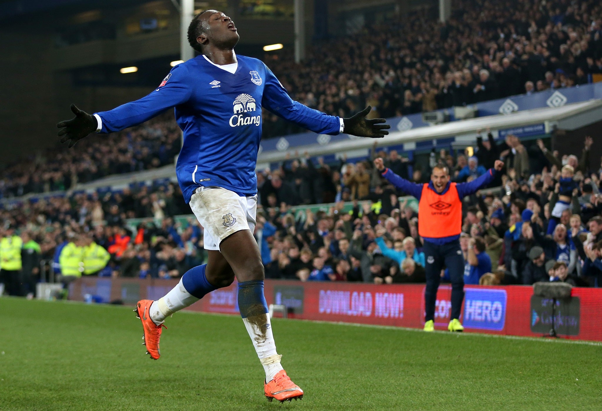 Everton striker Romelu Lukaku