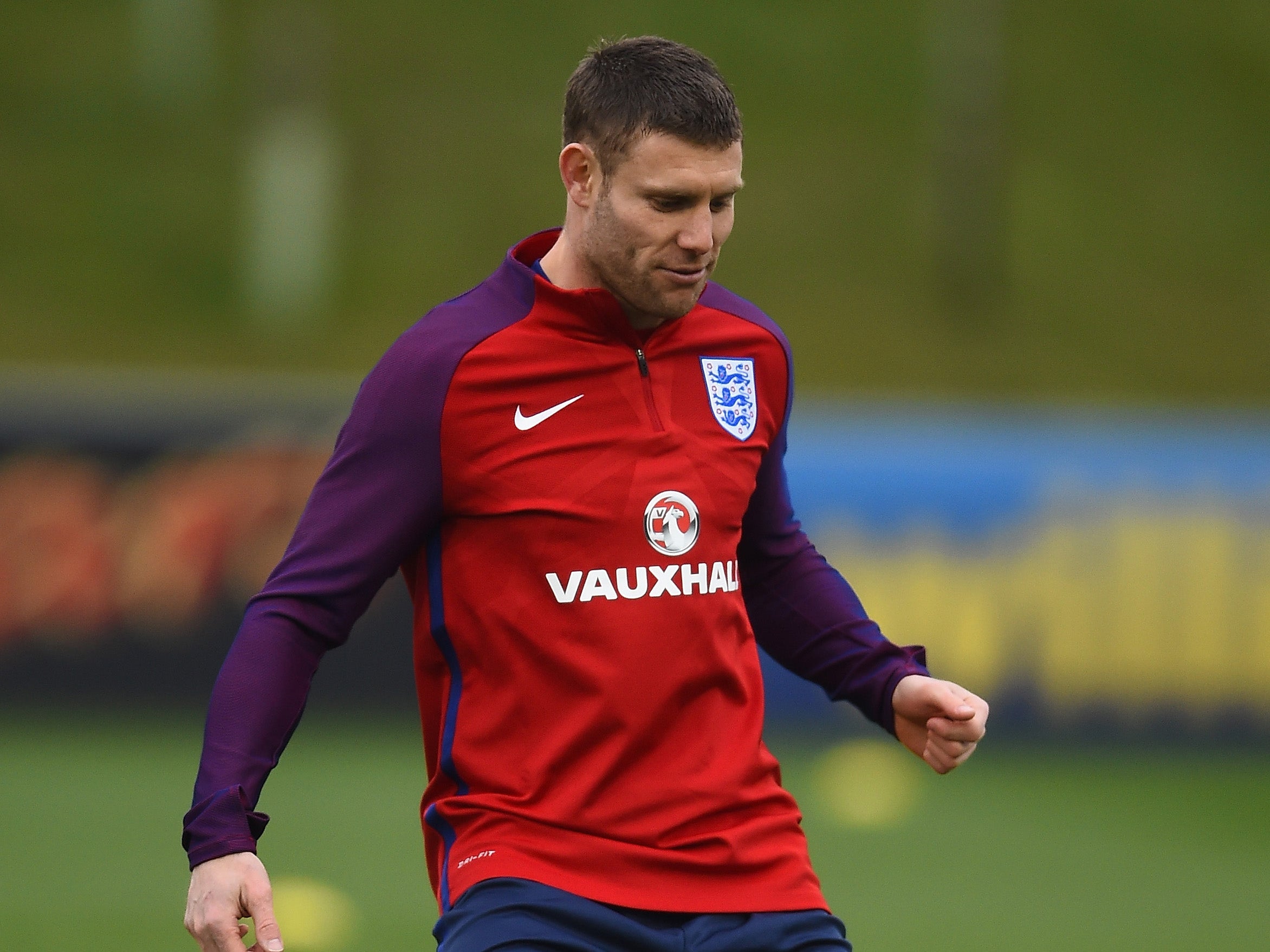 James Milner in England training