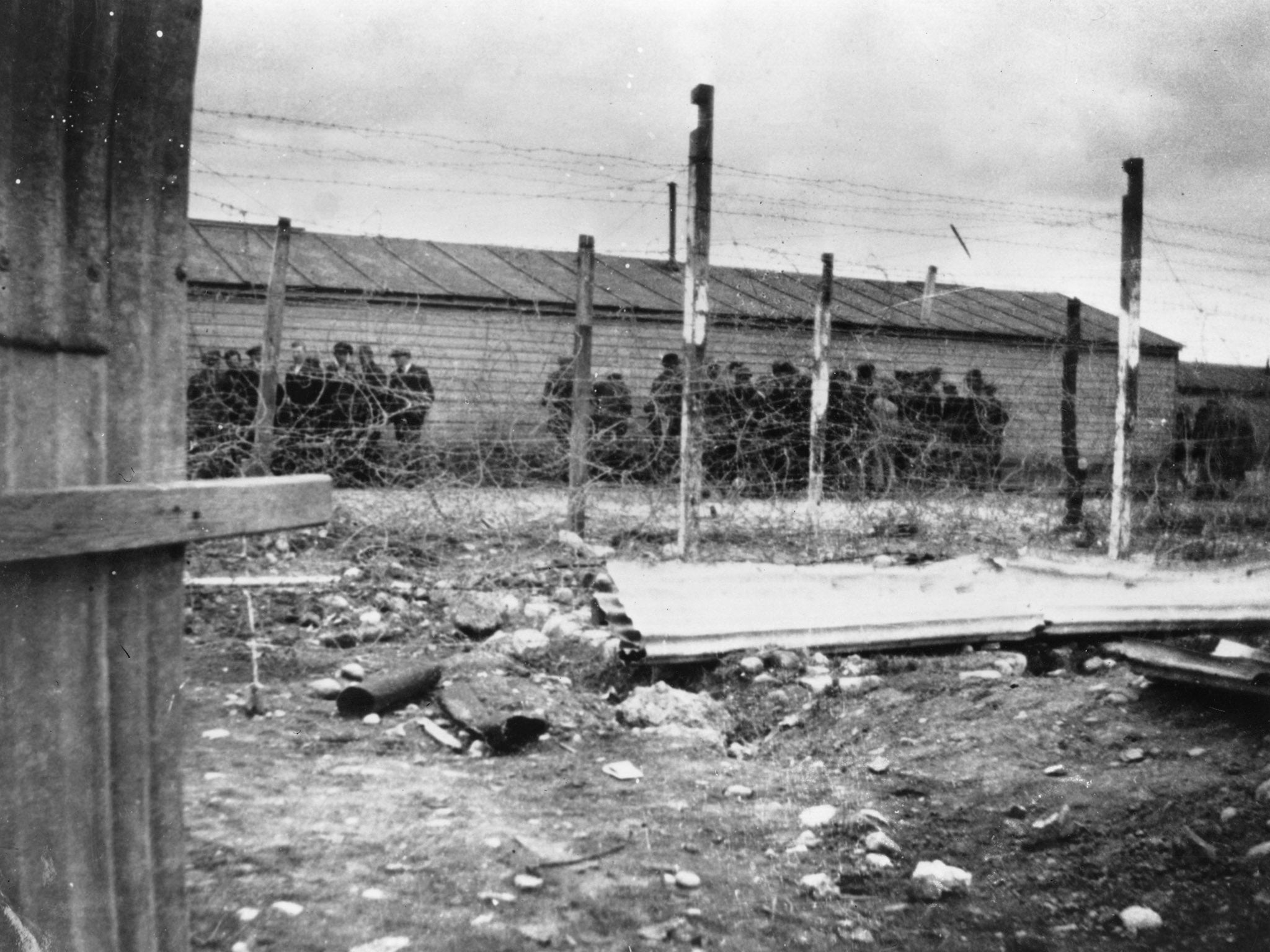 Nationalist leaders in an internment camp at an unknown location in Ireland following the failure of the 1916 Easter Rising