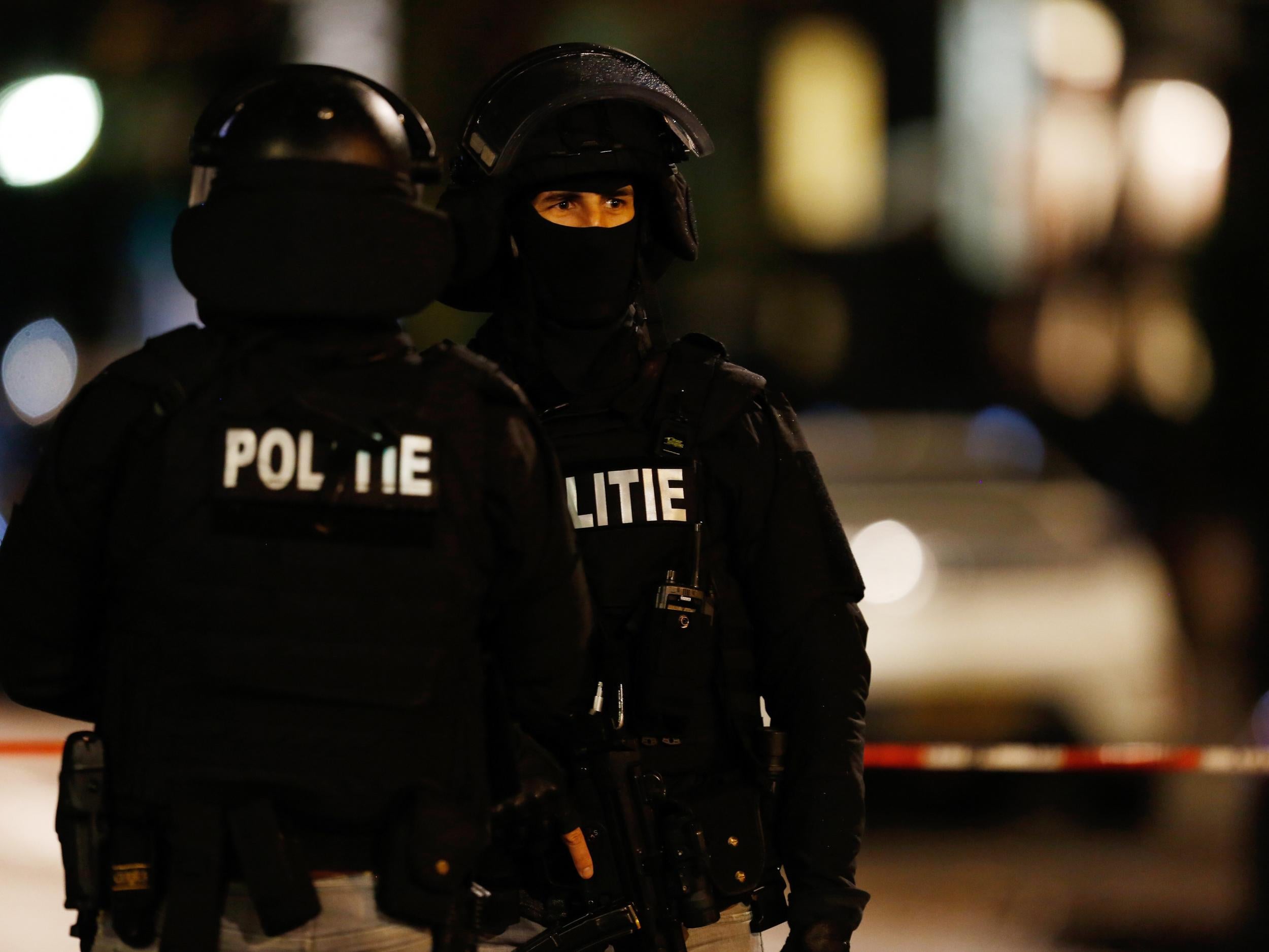 Policemen in Rotterdam, The Netherlands