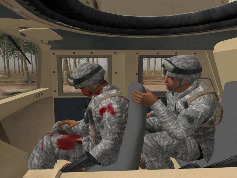 One of the virtual scenarios which can be simulated to help soldiers deal with PTSD (Pic: USC Institute for Creative Technologies)